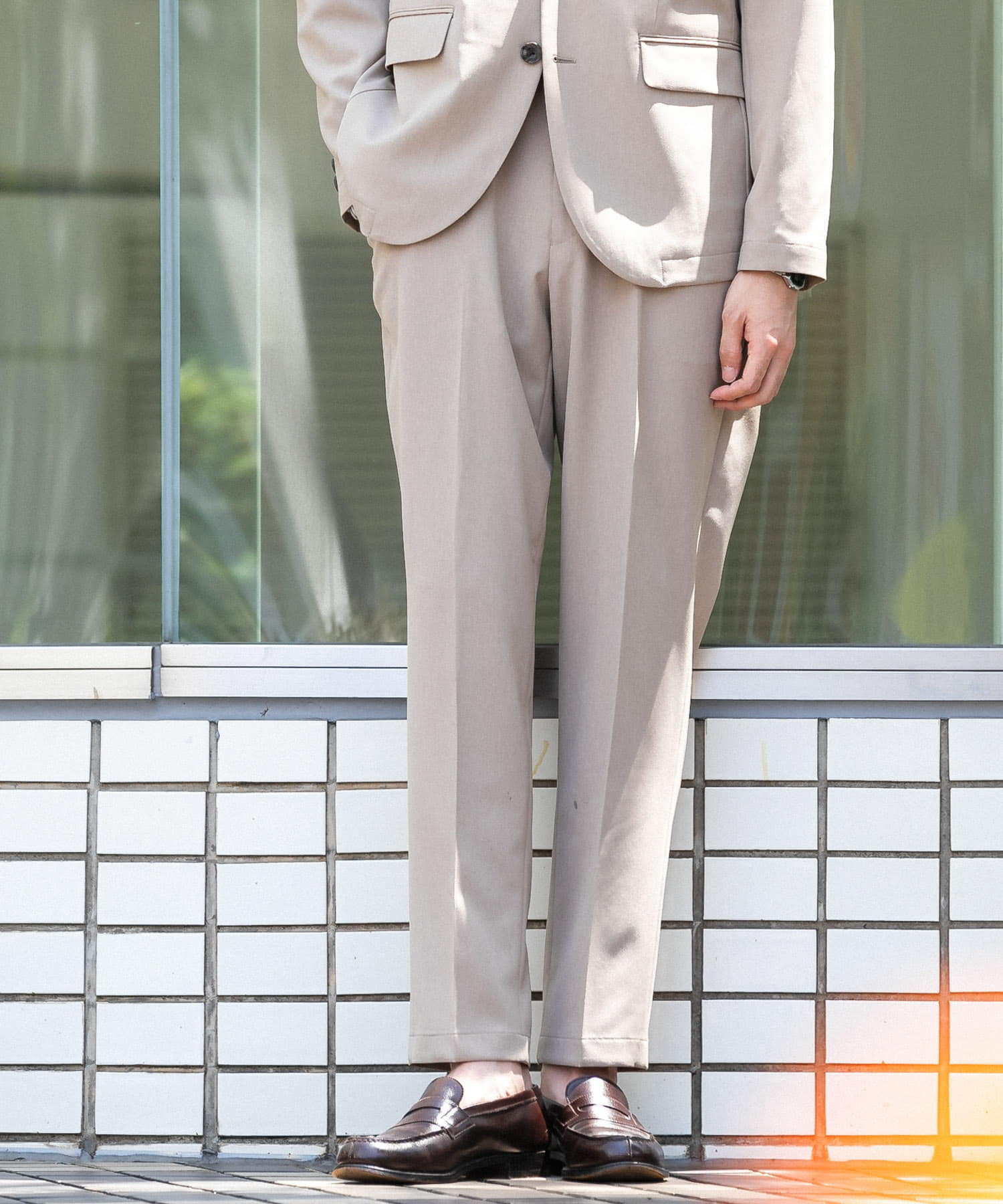 ポリエステ パンツ スーツ URBAN RESEARCH Tailor RECOパイルイージー