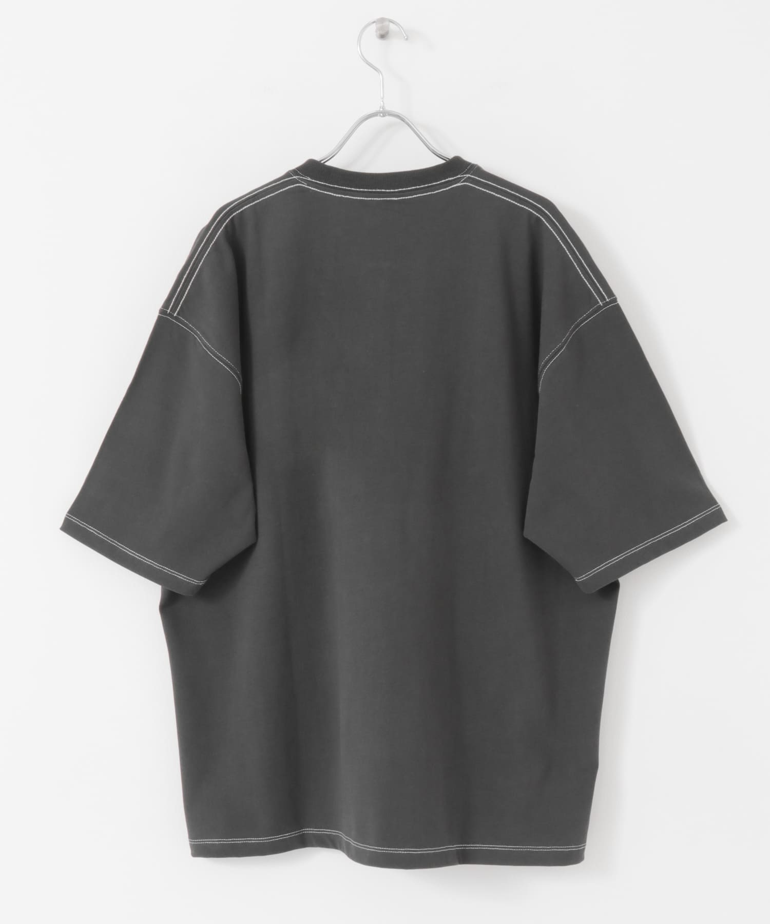 配色stヘンリーネックショートスリーブTシャツ[DR35-11X512]｜URBAN
