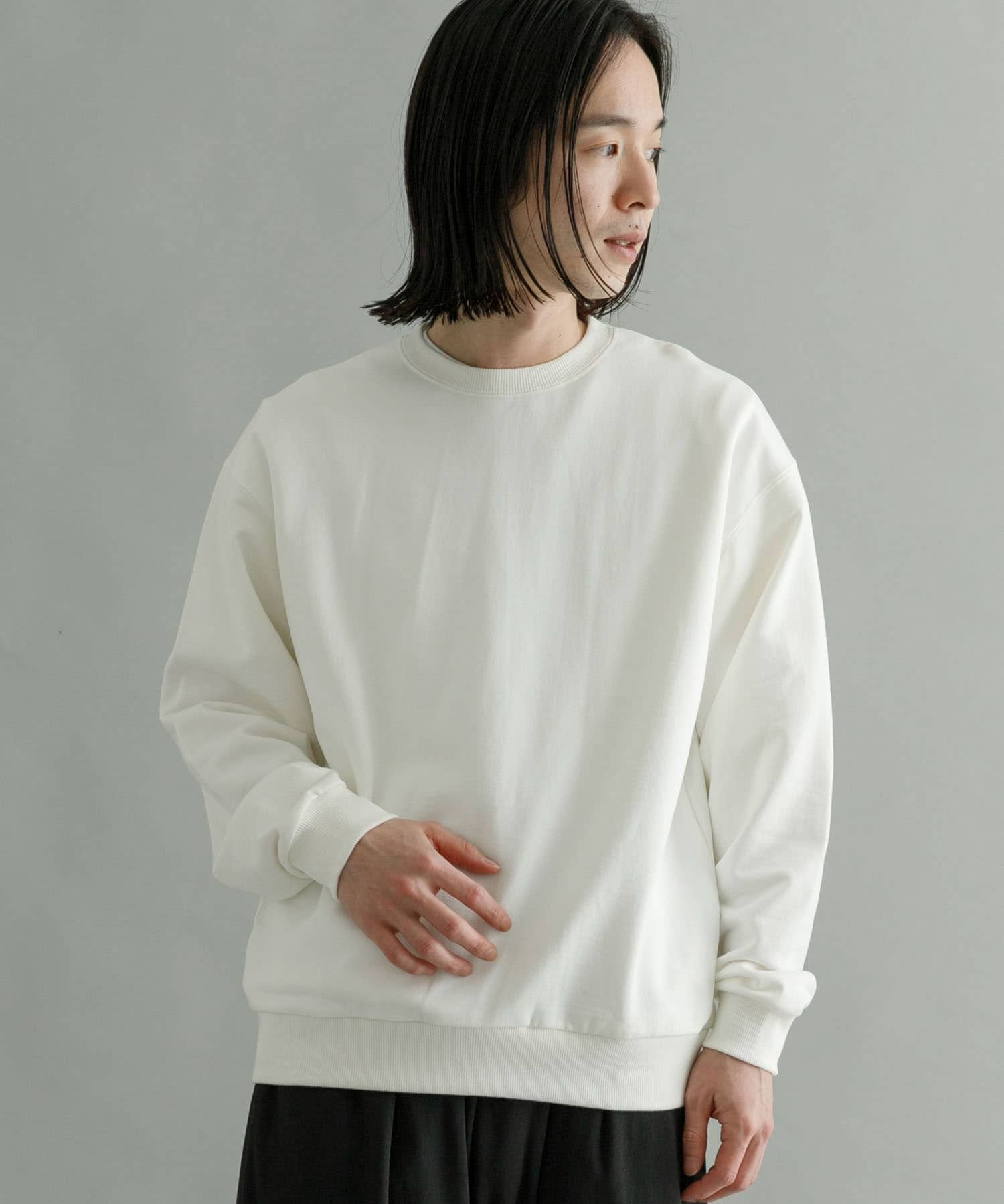 ナイロン裏毛クルーネックスウェット[UR34-11R001]｜URBAN RESEARCH