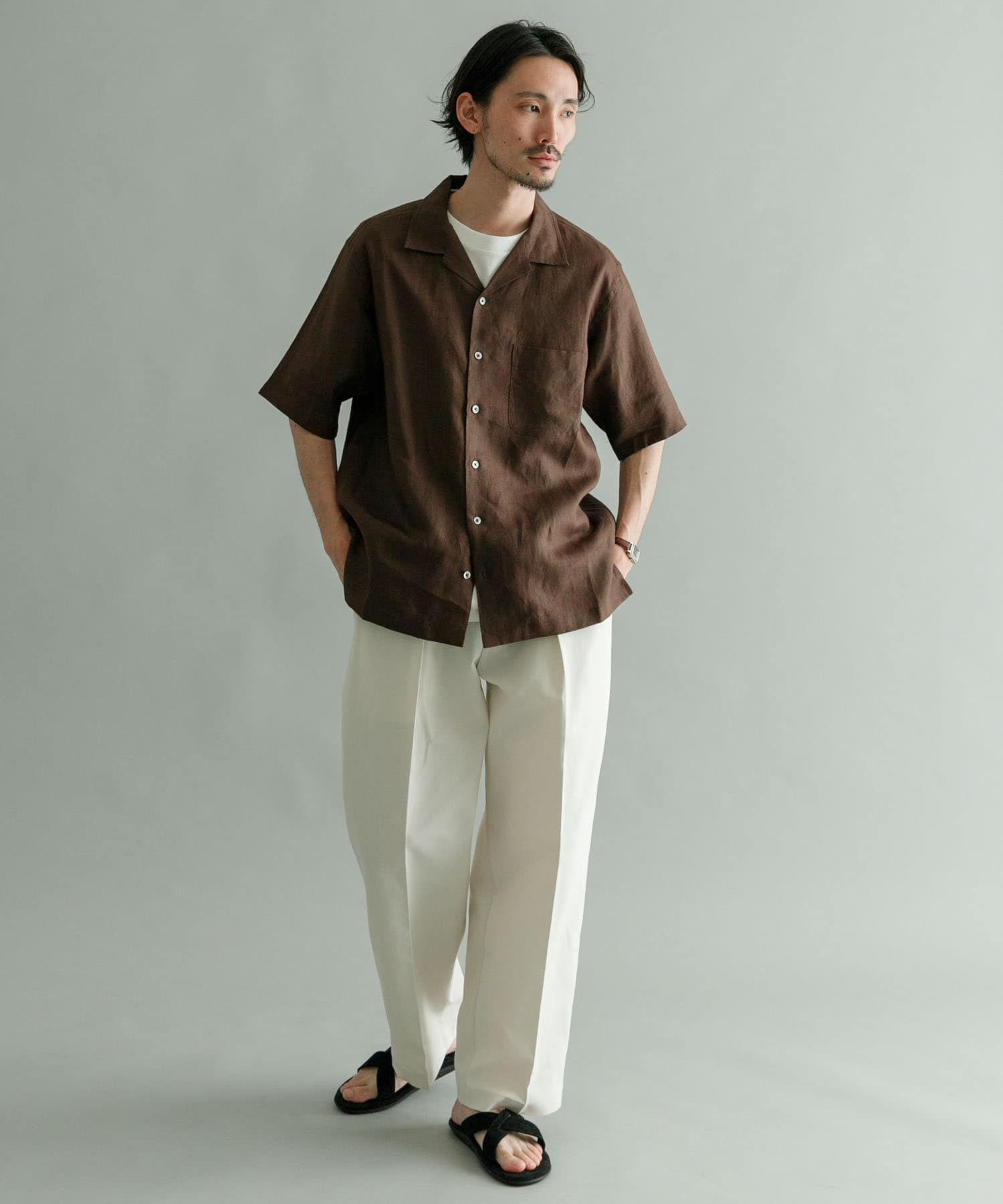Sサイズあり』Linen OpenCollor Shirts[UR35-13M010]｜URBAN RESEARCH