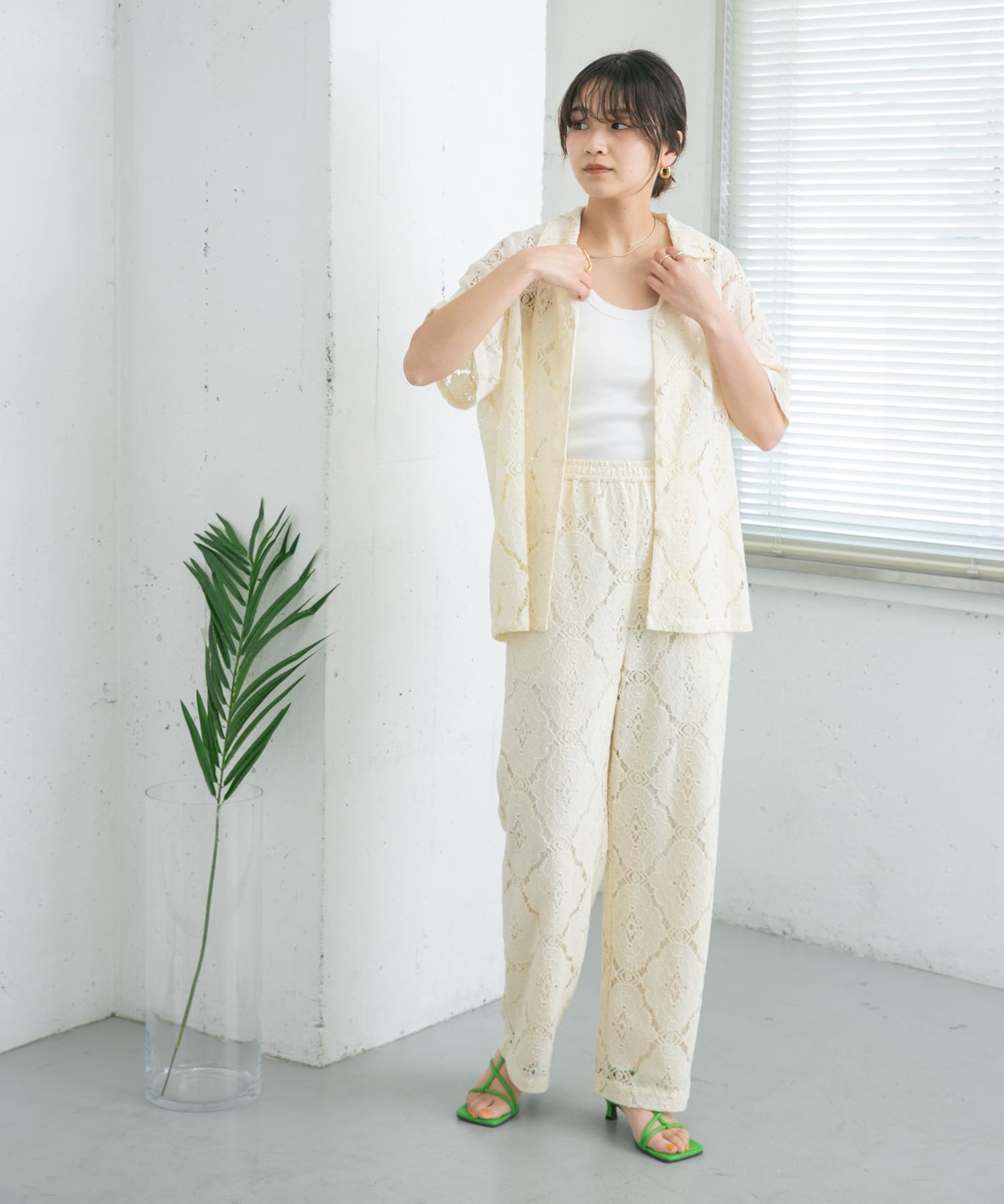 レースオープンカラーシャツ[KB35-23J300]｜URBAN RESEARCH公式 