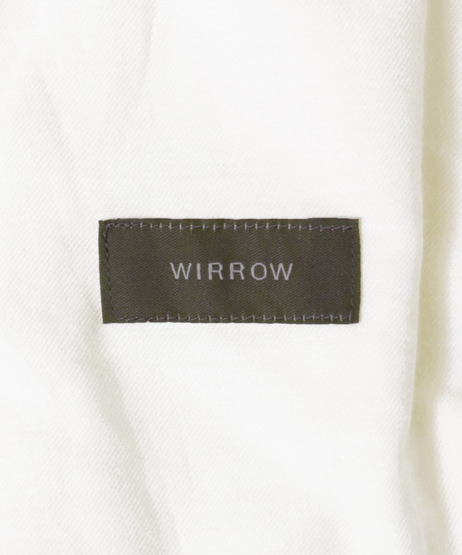 人気激安 wirrow Shirt- Sleeve -Long 綿100 Tee テーパード - www