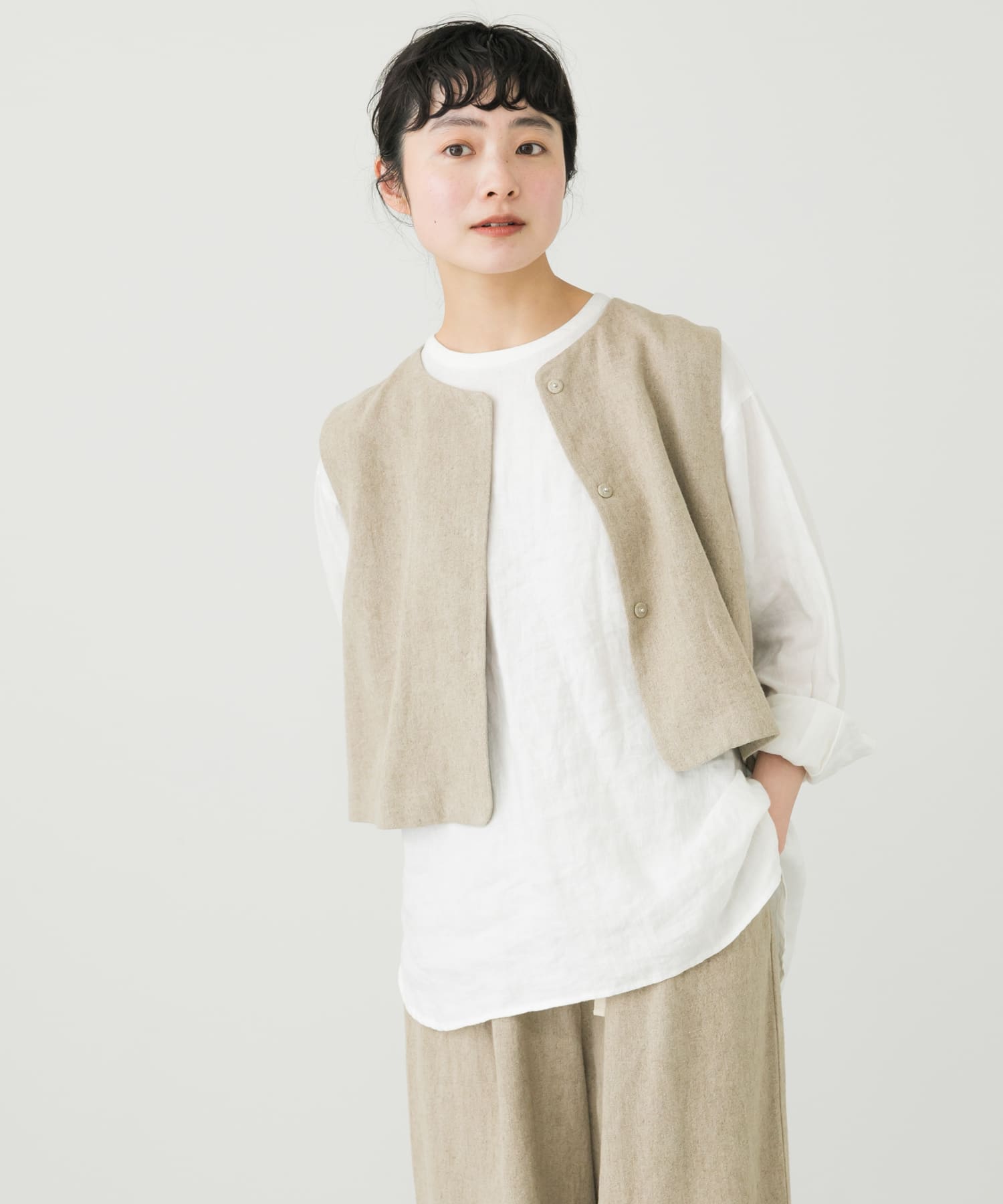リネンレーヨンショートベスト[GA35-23S003]｜URBAN RESEARCH公式 