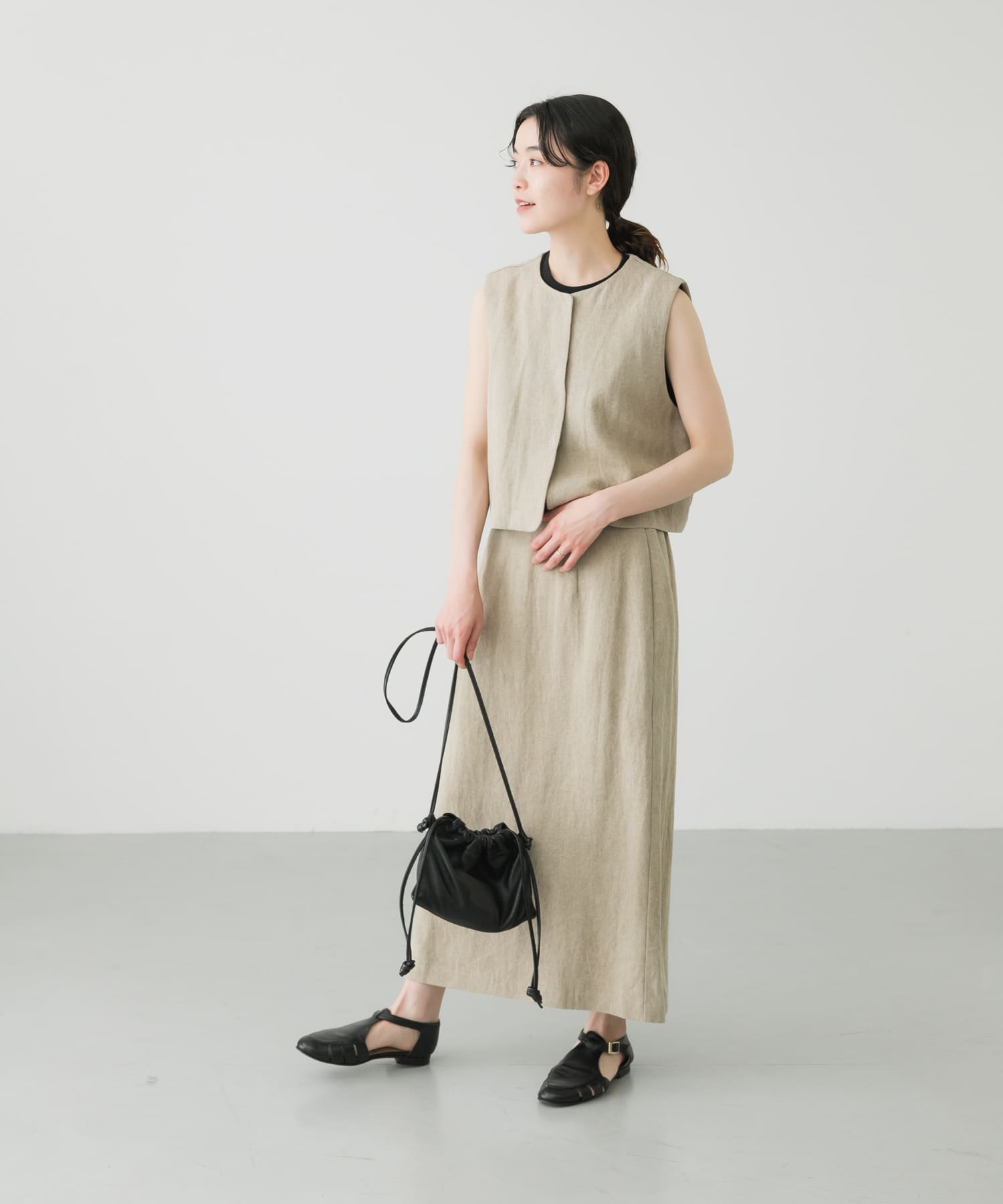リネンレーヨンショートベスト[GA35-23S003]｜URBAN RESEARCH公式 