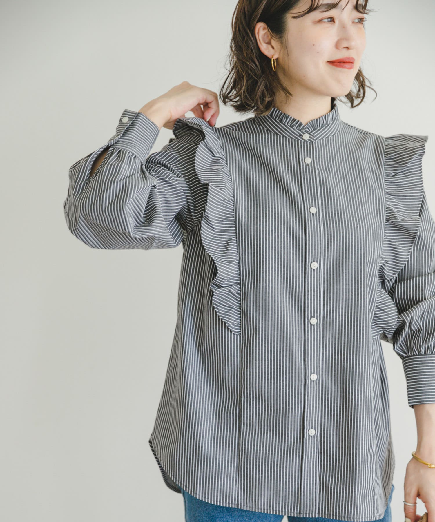 ストライプラッフルブラウス[IT36-23A005]｜URBAN RESEARCH公式 