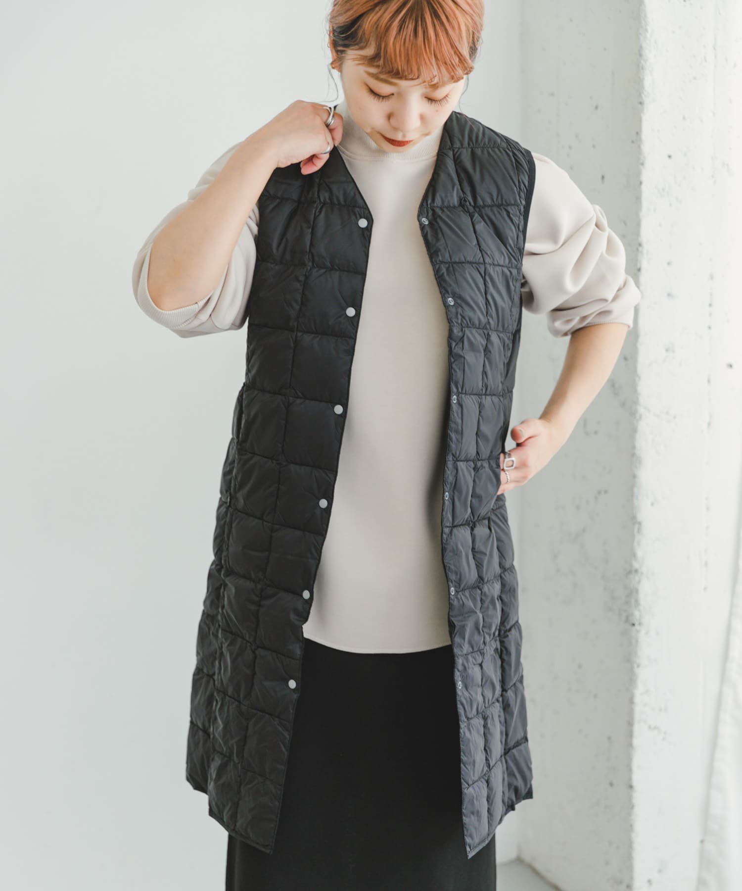 TAION V NECK LONG DOWN VEST[IT36-27E002]｜URBAN RESEARCH公式 