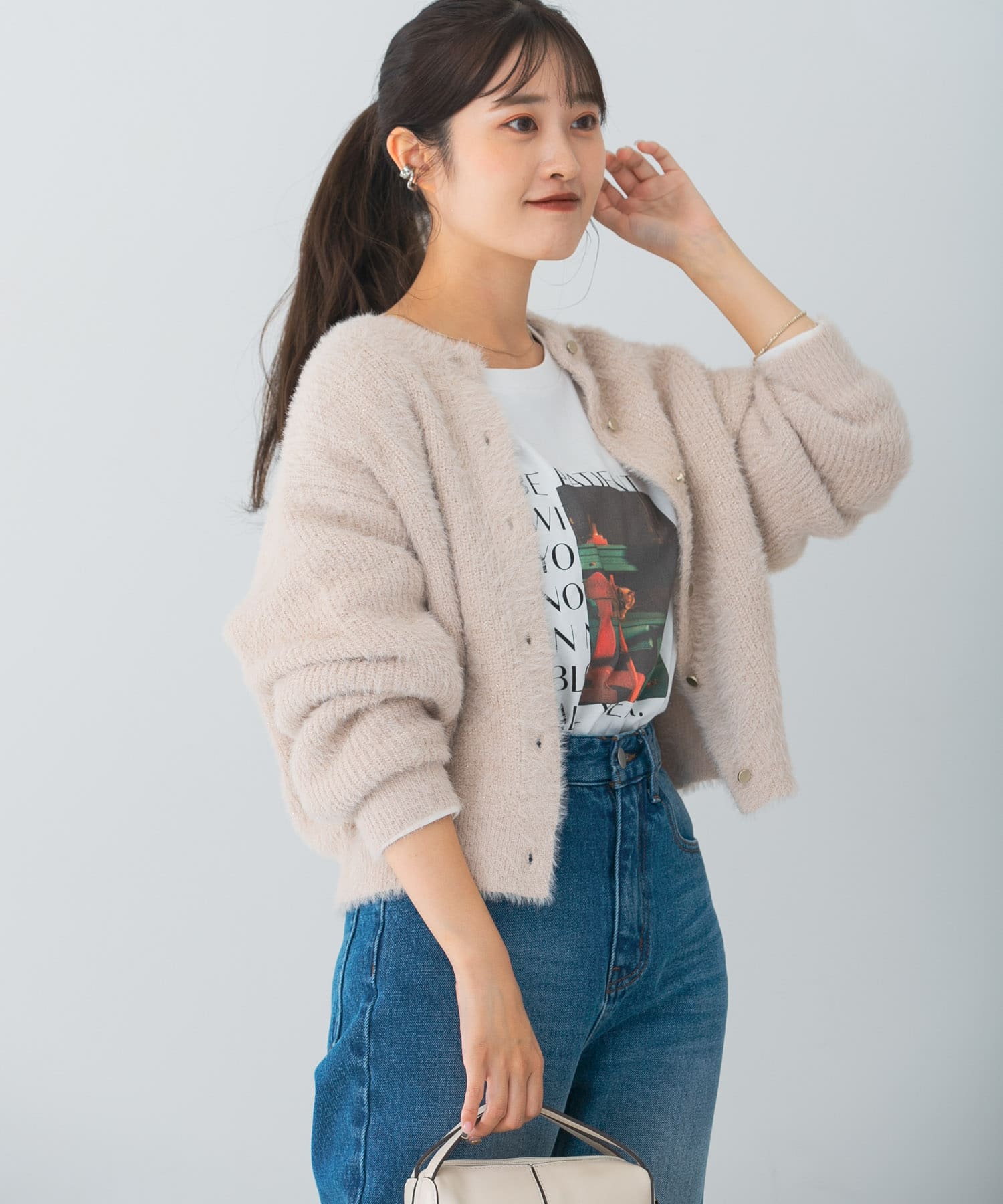 HEYUMM クルーネックラメカーディガン[AH37-22H004]｜URBAN RESEARCH