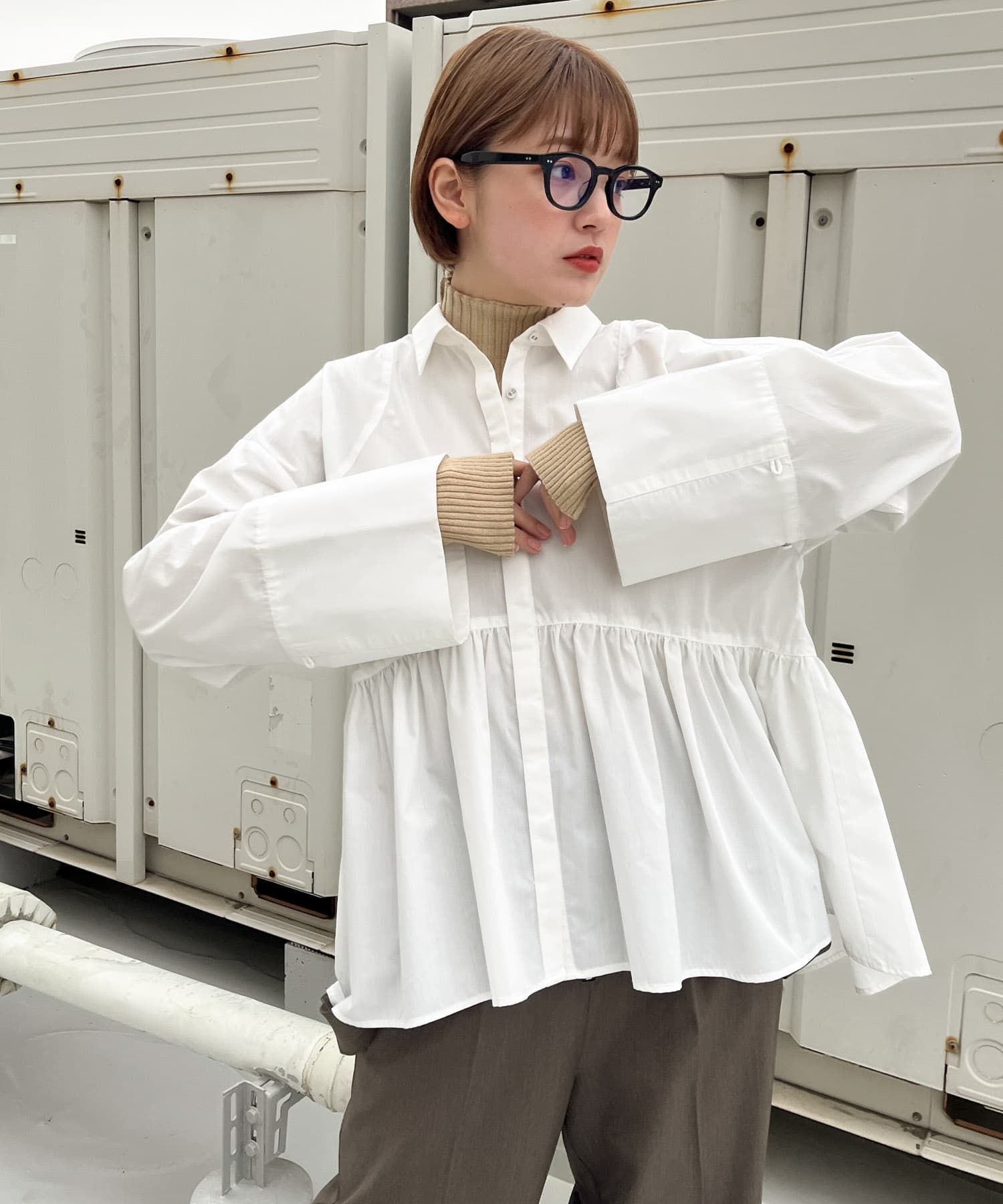 WIDEスリーブヘムギャザーブラウス[KB37-23J320]｜URBAN RESEARCH公式