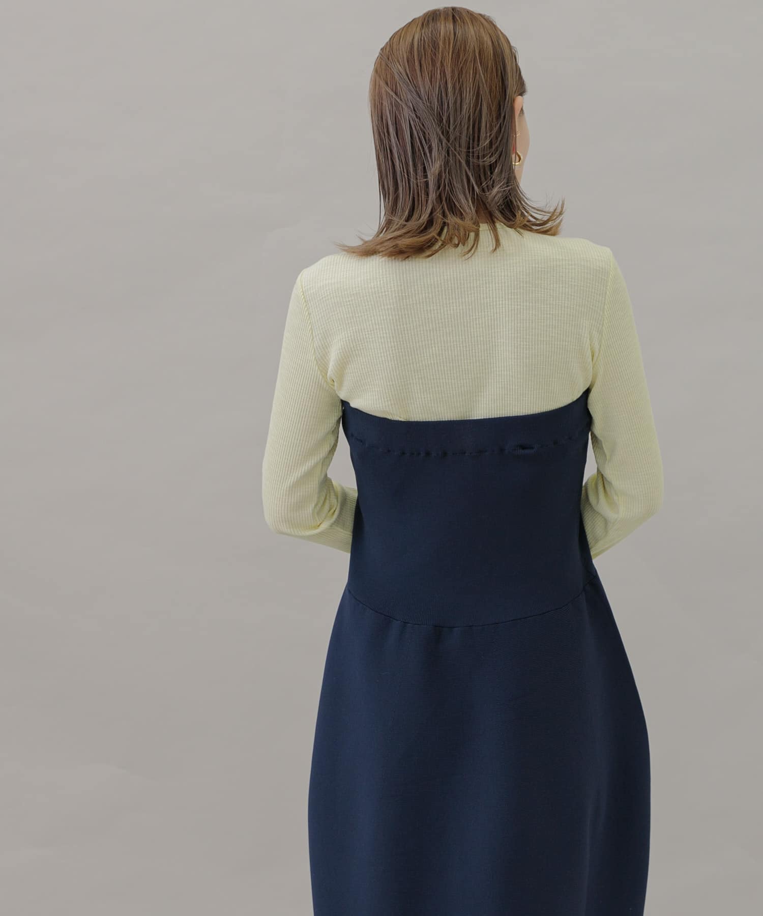 美品 デミリー DEMYLEE ニット ワンピース セーター ロング
