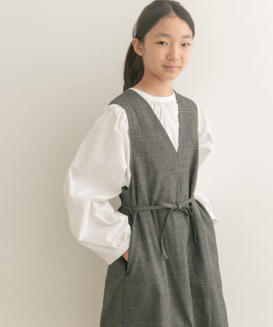 『WEB/一部店舗限定』ボリュームスリーブ2wayブラウス(KIDS)