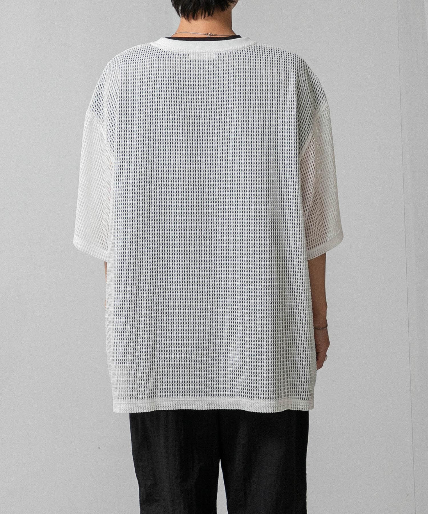 わたべ×SOP』ラインメッシュレイヤードTシャツ[AA45-11S147