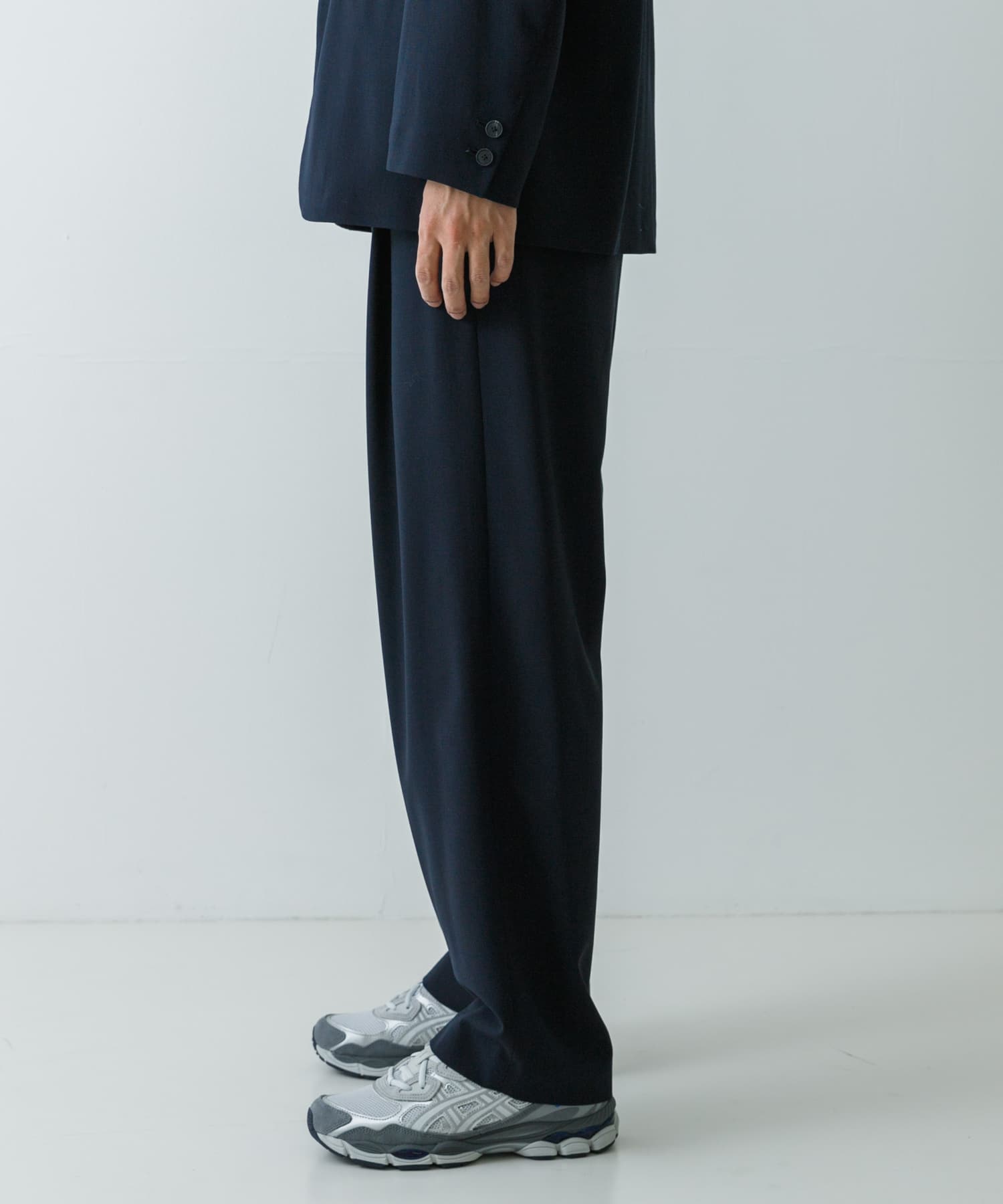ATON HIGH TWIST WOOL WIDE PANTS[UMA4-PRAGGM0203]｜URBAN