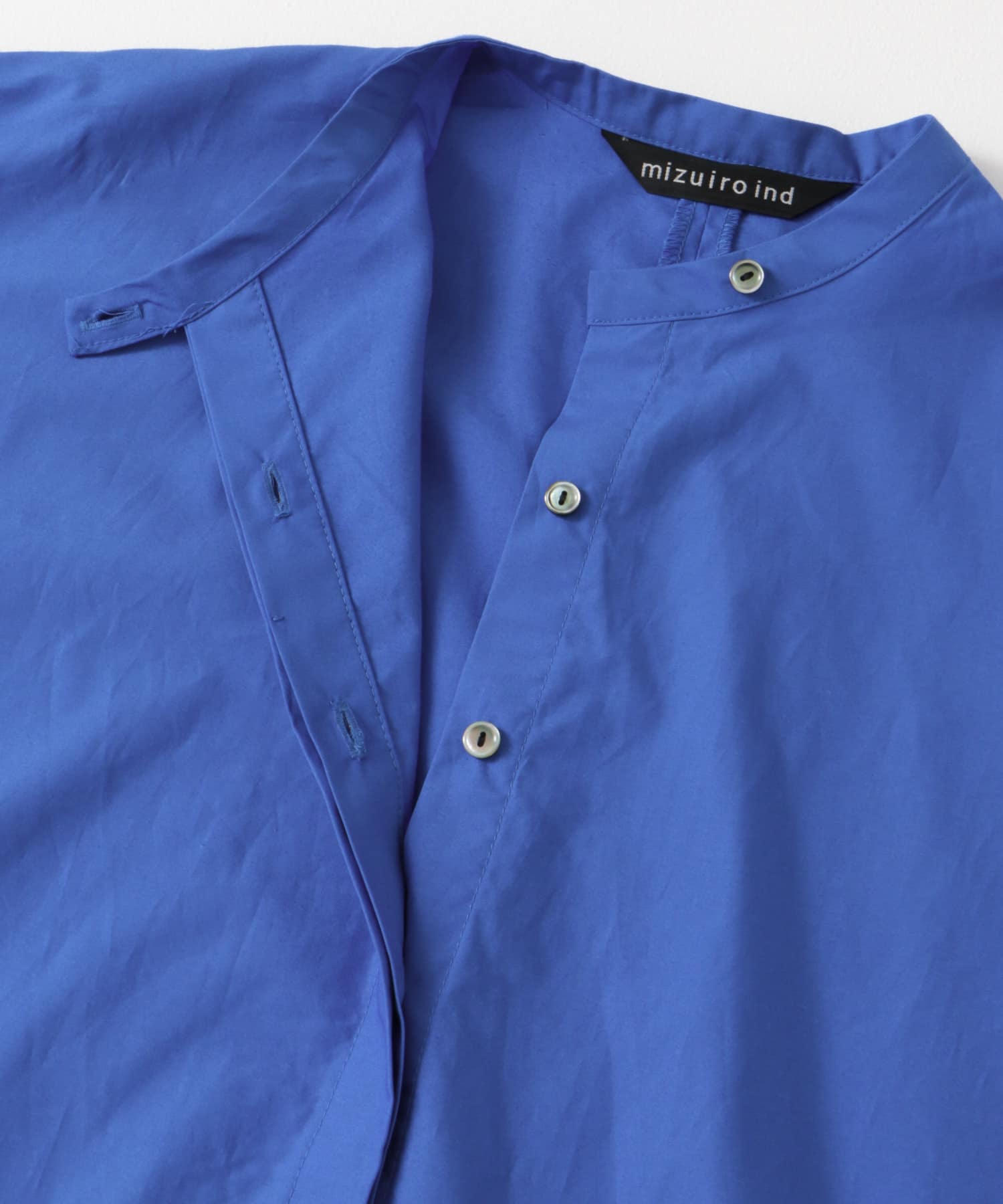 mizuiro ind standcollar cocoonshirts[DWA4-1-230089]｜URBAN