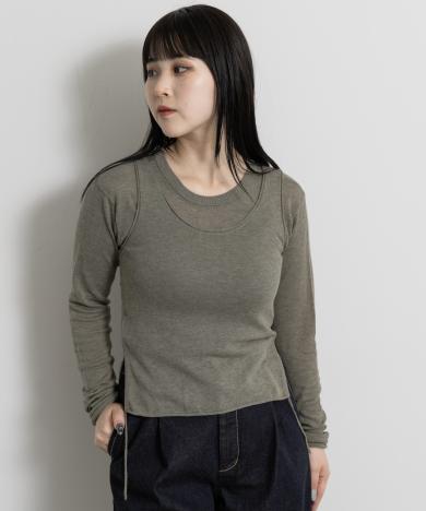 cwtch　LAYERED KNIT TOPS