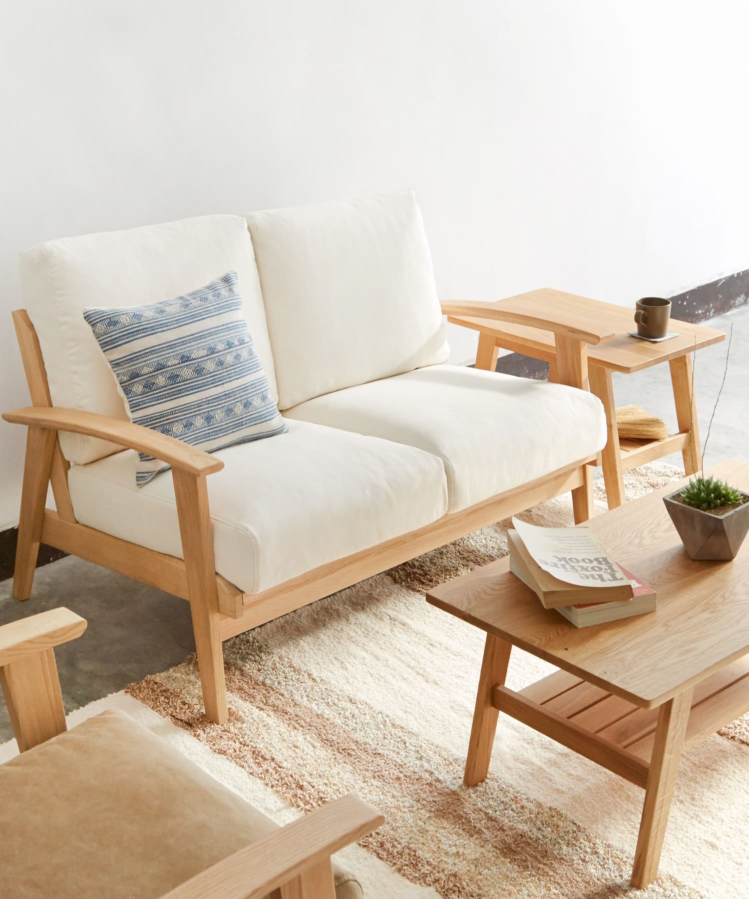 BOTHY Canvas Sofa 2P オーク無垢材[URF-CVSF2P]｜URBAN RESEARCH公式
