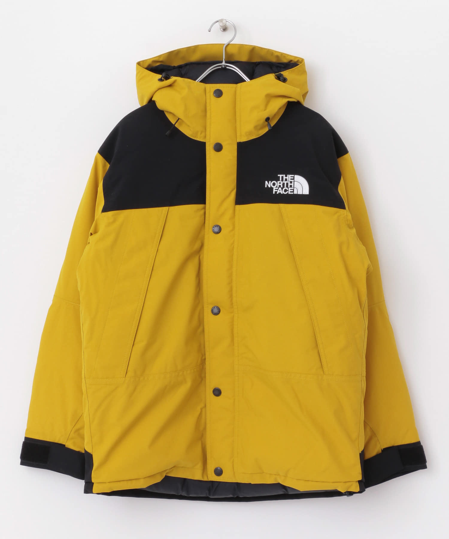 良品●ザ ノースフェイス ND91930 ゴアテックス Mountain Down Jacket/マウンテンダウンジャケット アローアンドイエロー M 正規品