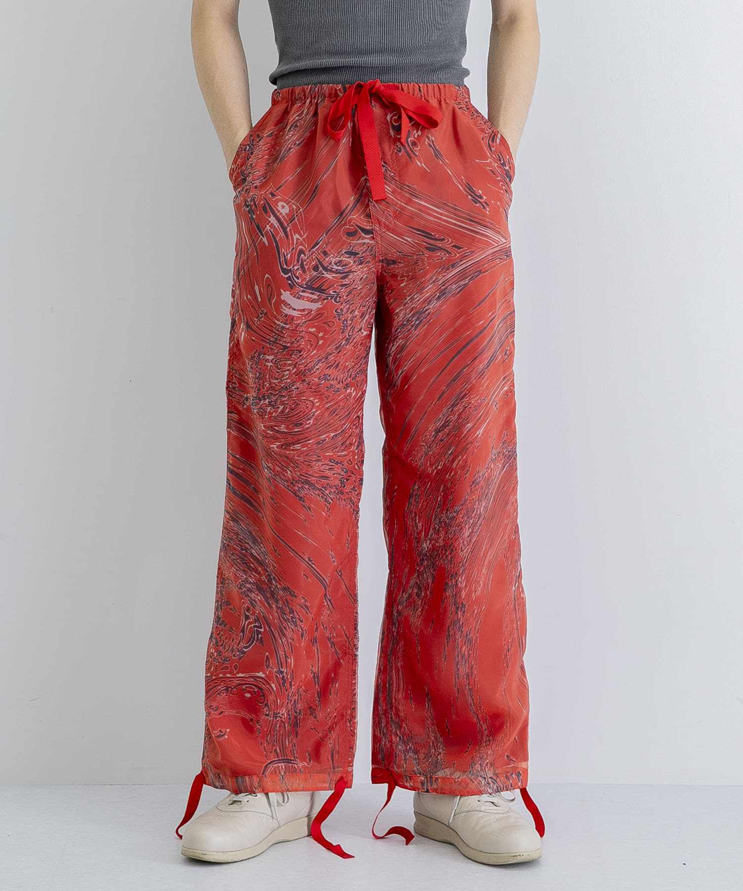 MASU MARBLE BANDANA EASY PANTS(RED)-