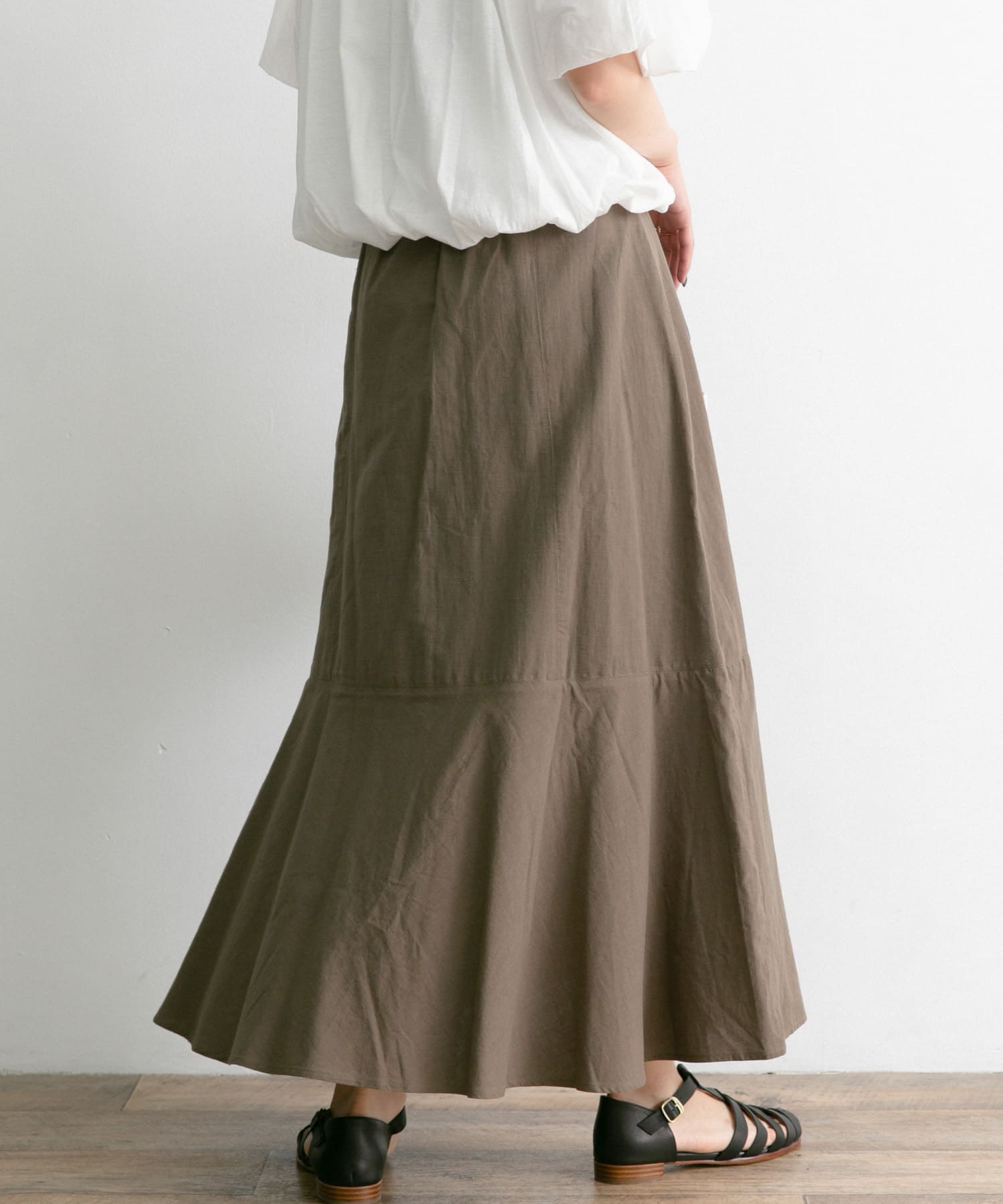 ■美品◆アーバンリサーチロッソ◆エコレザーフレアスカート