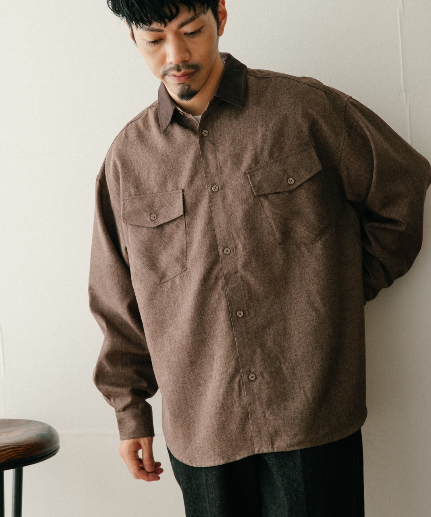 衿コーデュロイ ポリツイルシャツ[IT26-13A009]｜URBAN RESEARCH公式ファッション通販