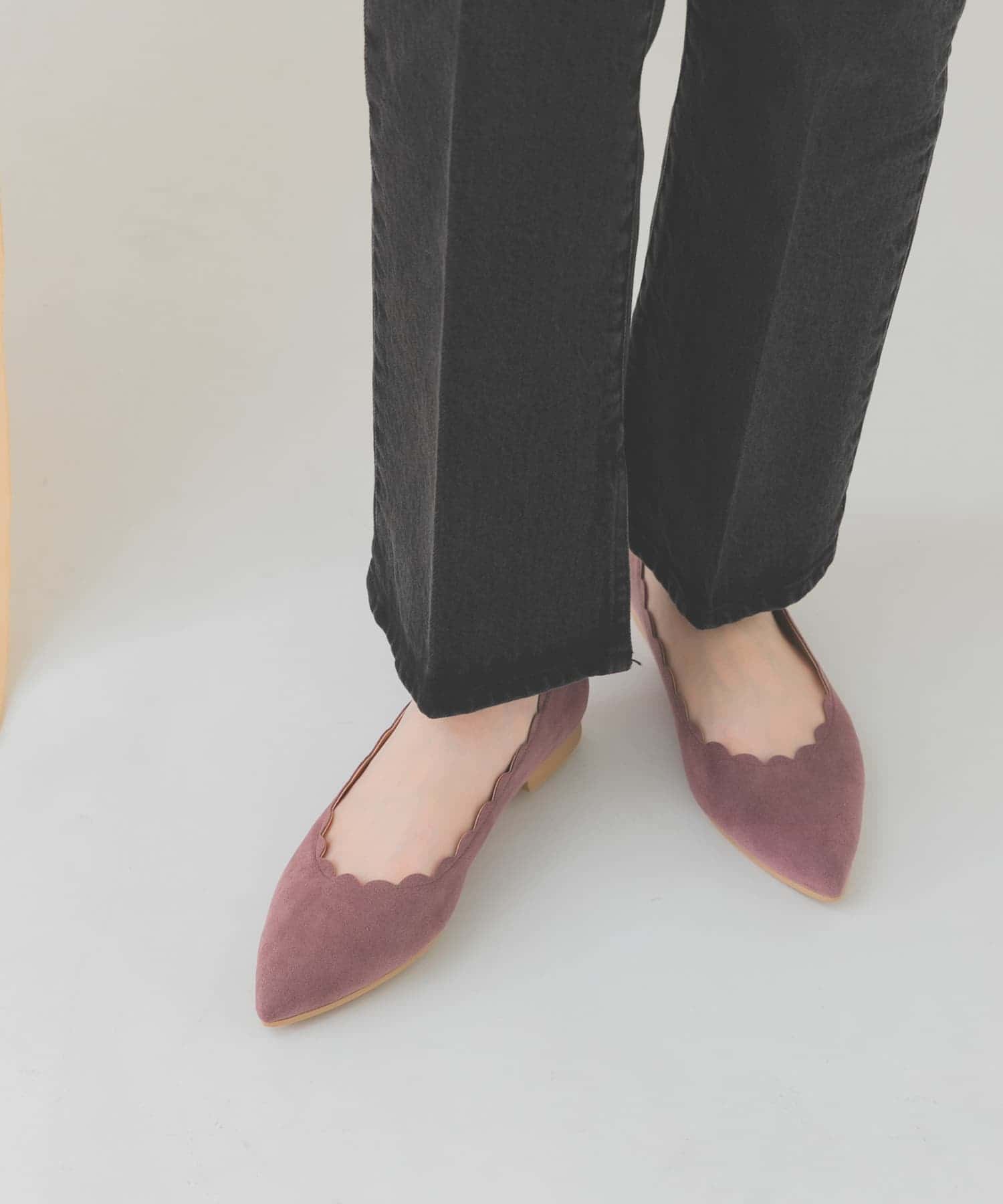 MADE IN JAPAN』 スカラップフラットシューズ[XX26-2HU2602]｜URBAN