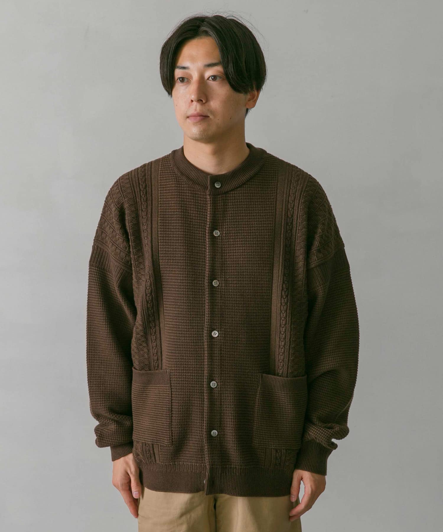 yashiki ヤシキ komogakeカーディガン ベージュ 19aw - カーディガン