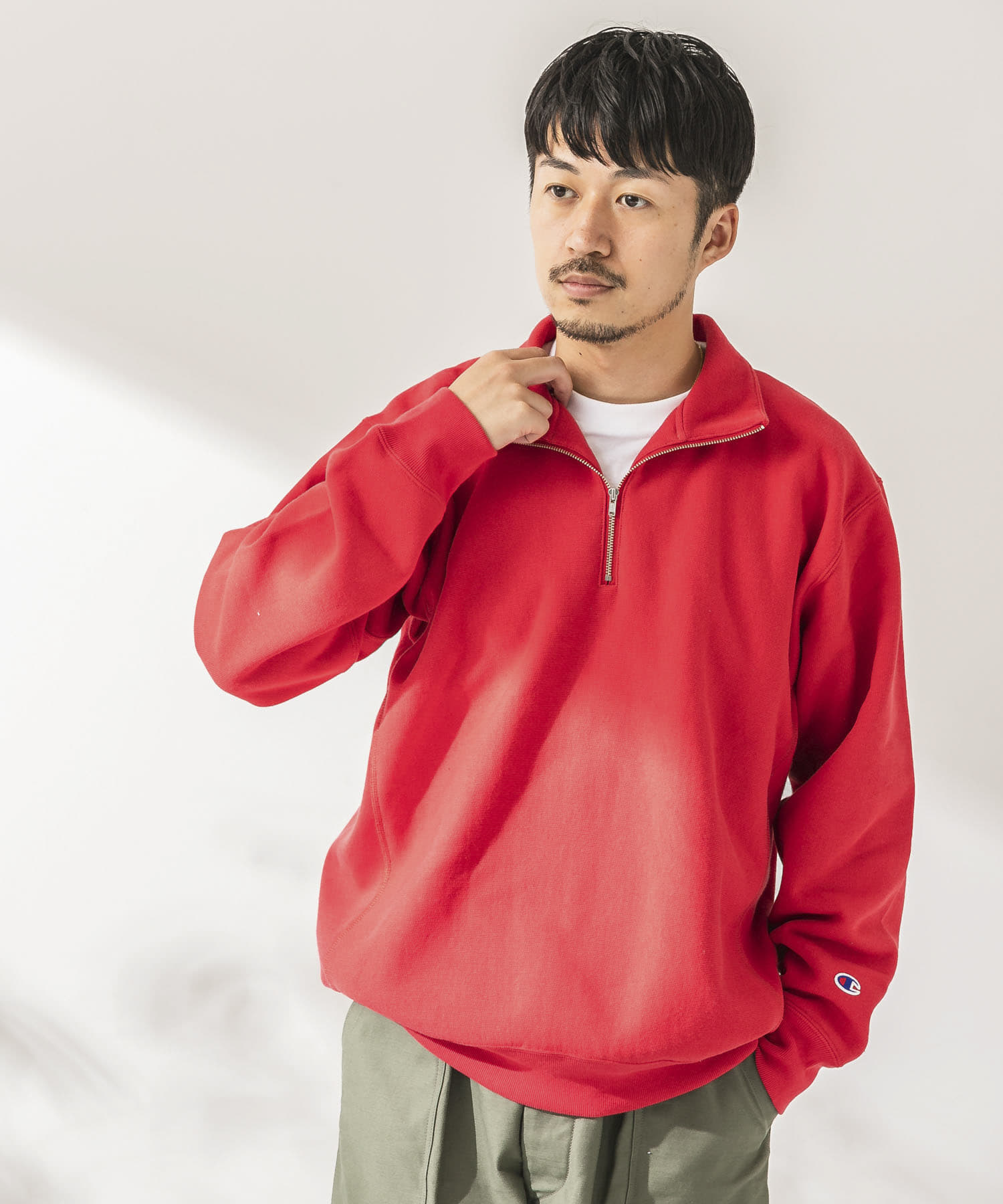 25周年別注』Champion×UR 11.5OZ HALF ZIP SWEAT[C8-W020-UM26]｜URBAN 