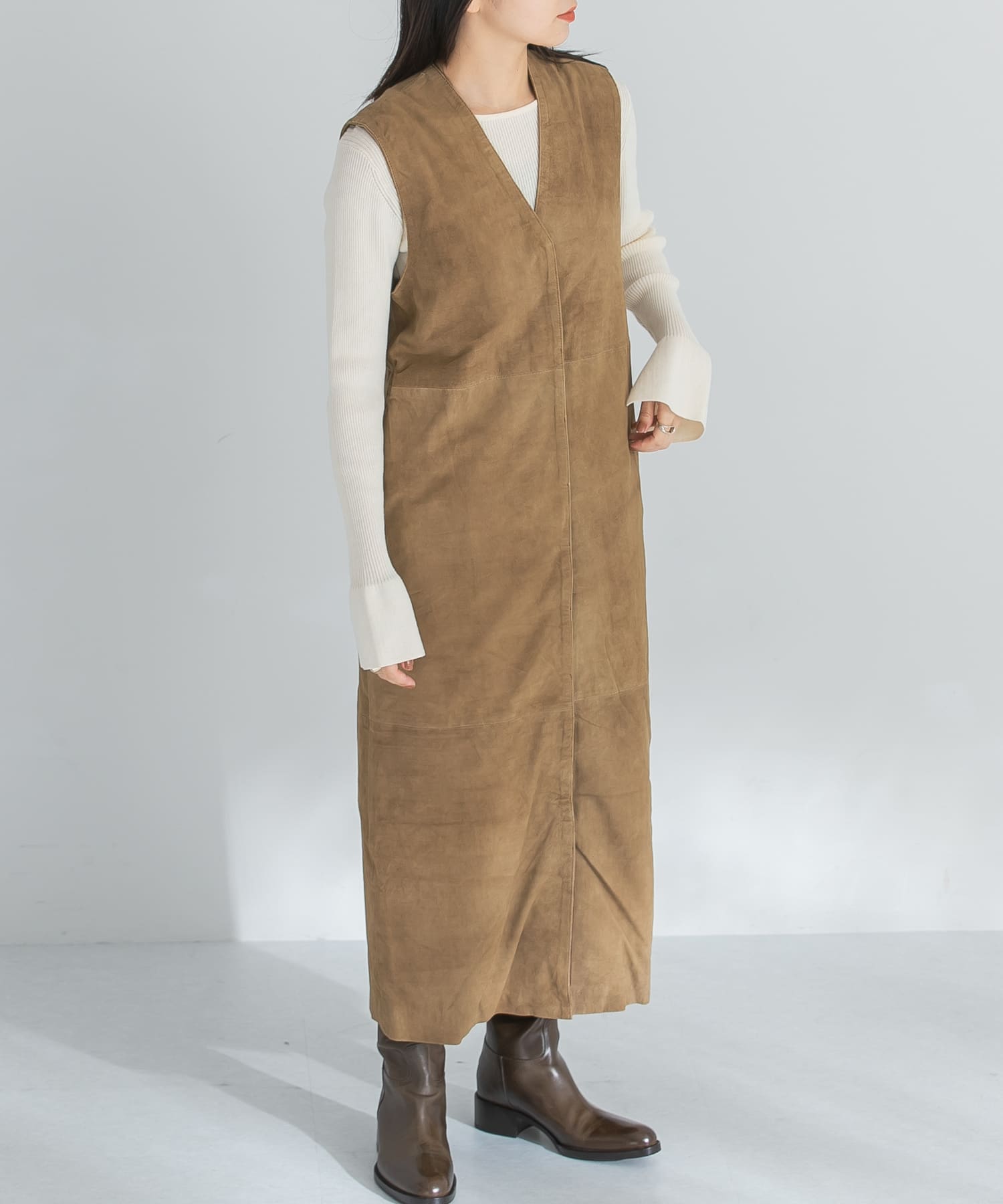 SEEALL LEATHER LONG GILET[LT611-RL26]｜URBAN RESEARCH公式 