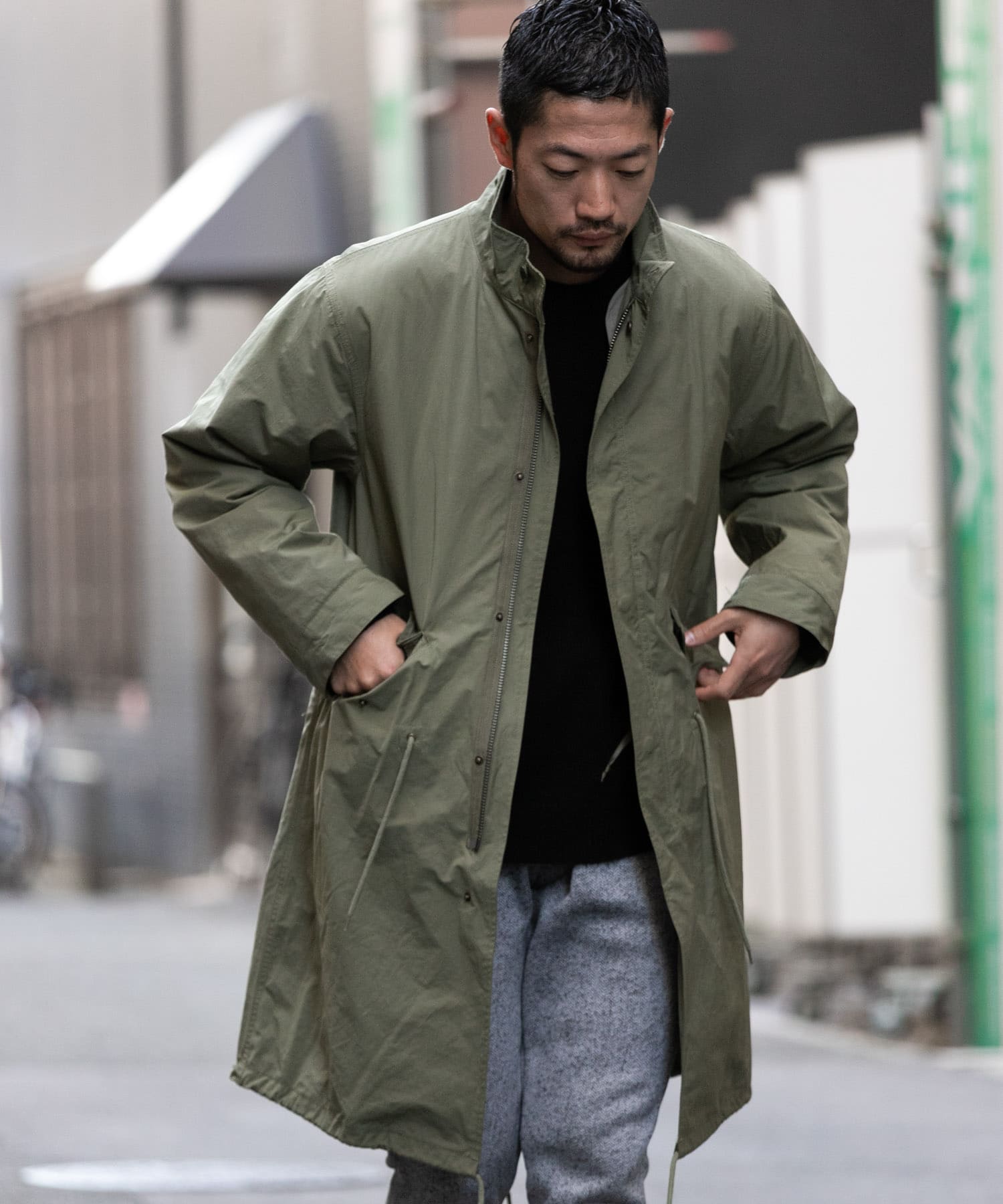 新品】バーニークールス オーバーサイズ ベージュダウンコート ベロア