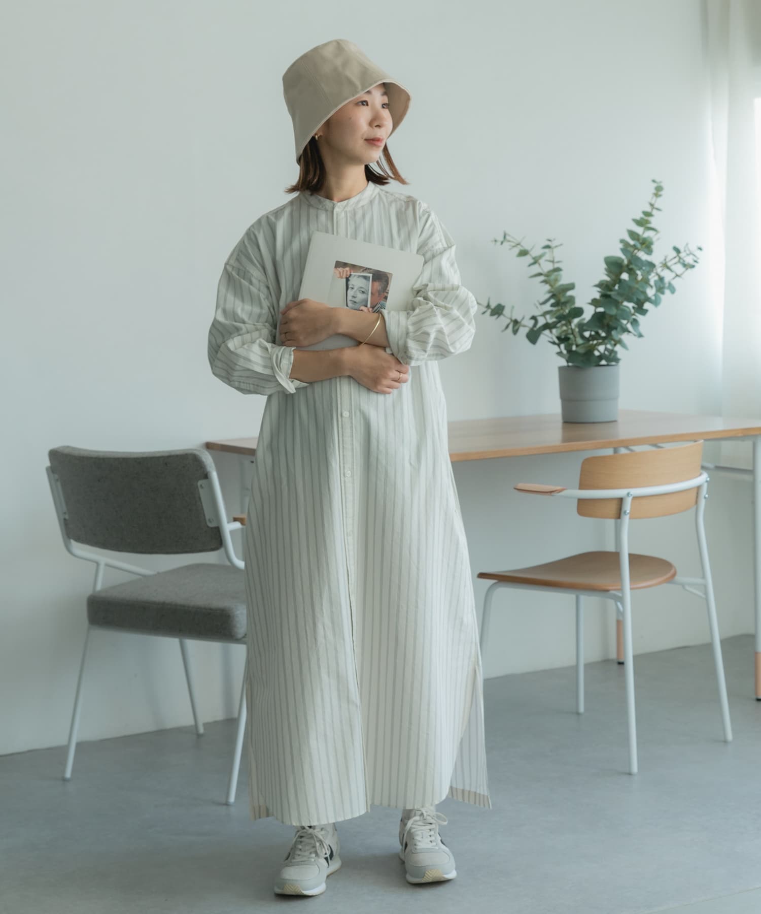FORK&SPOON ストライプBCシャツワンピース[DF34-26V002]｜URBAN