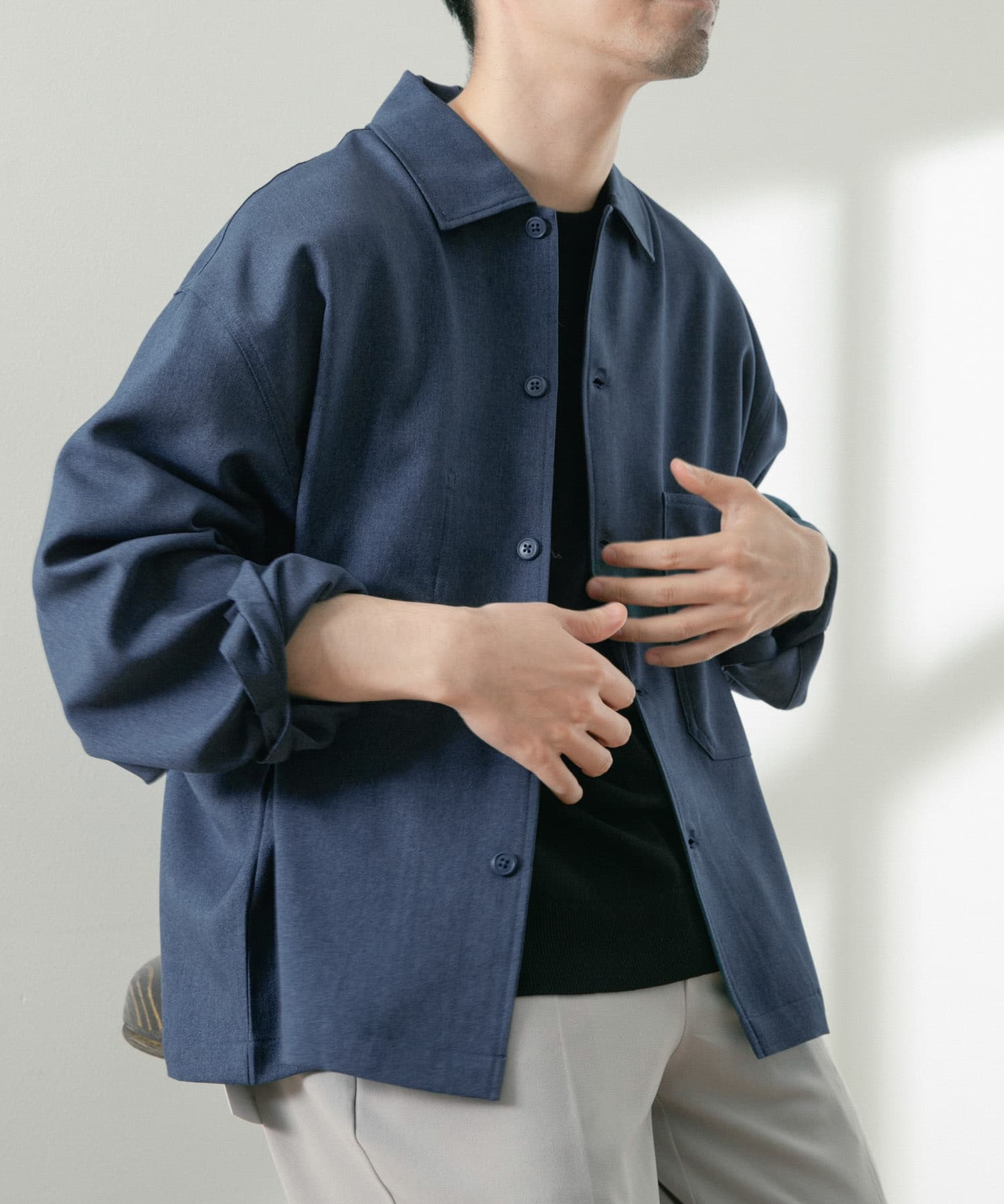 ポリツイル オープンカラーCPOシャツ[IT34-13B001]｜URBAN RESEARCH 