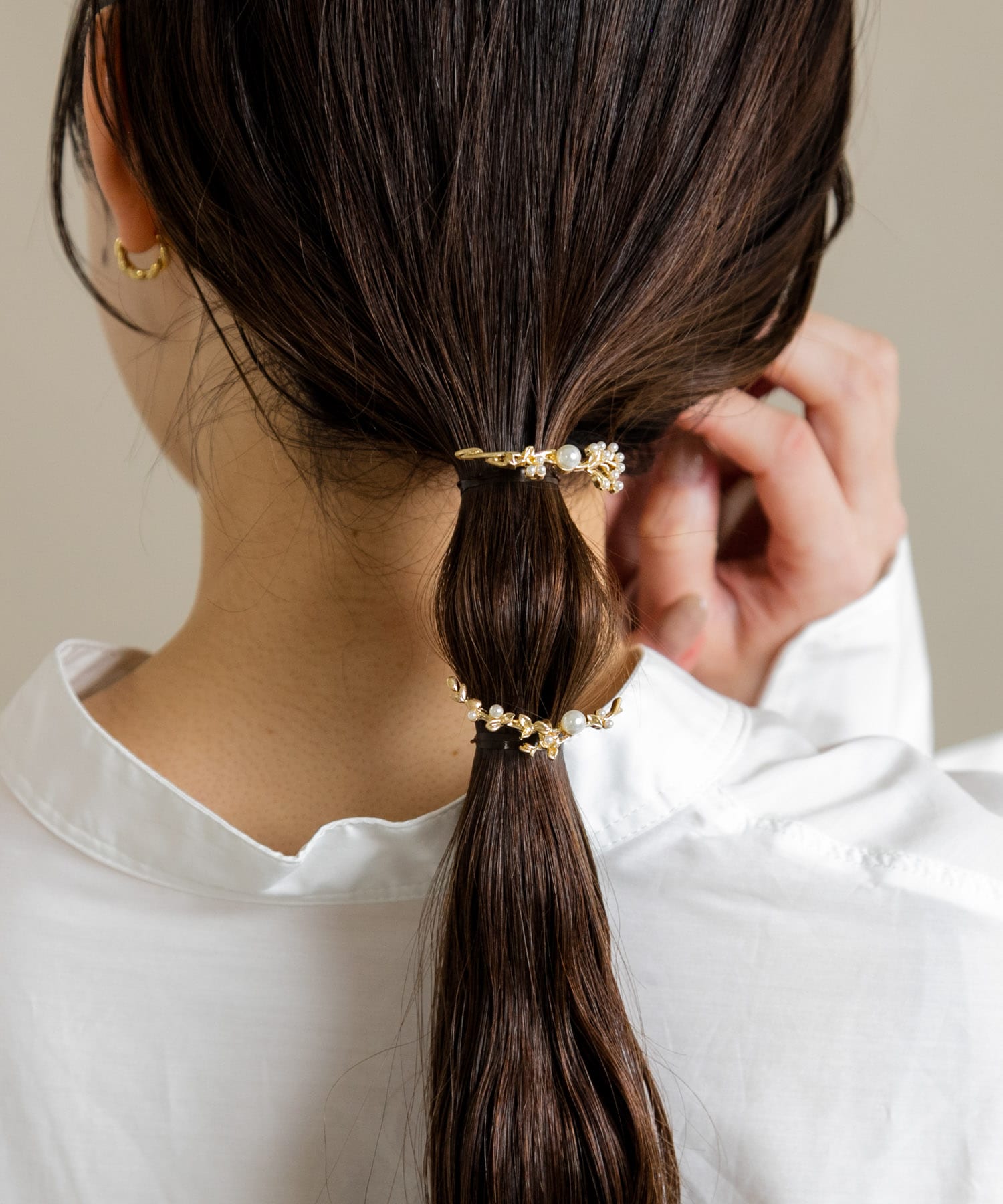 パールフラワーモチーフヘアカフセット[SM34-2RF020]｜URBAN RESEARCH