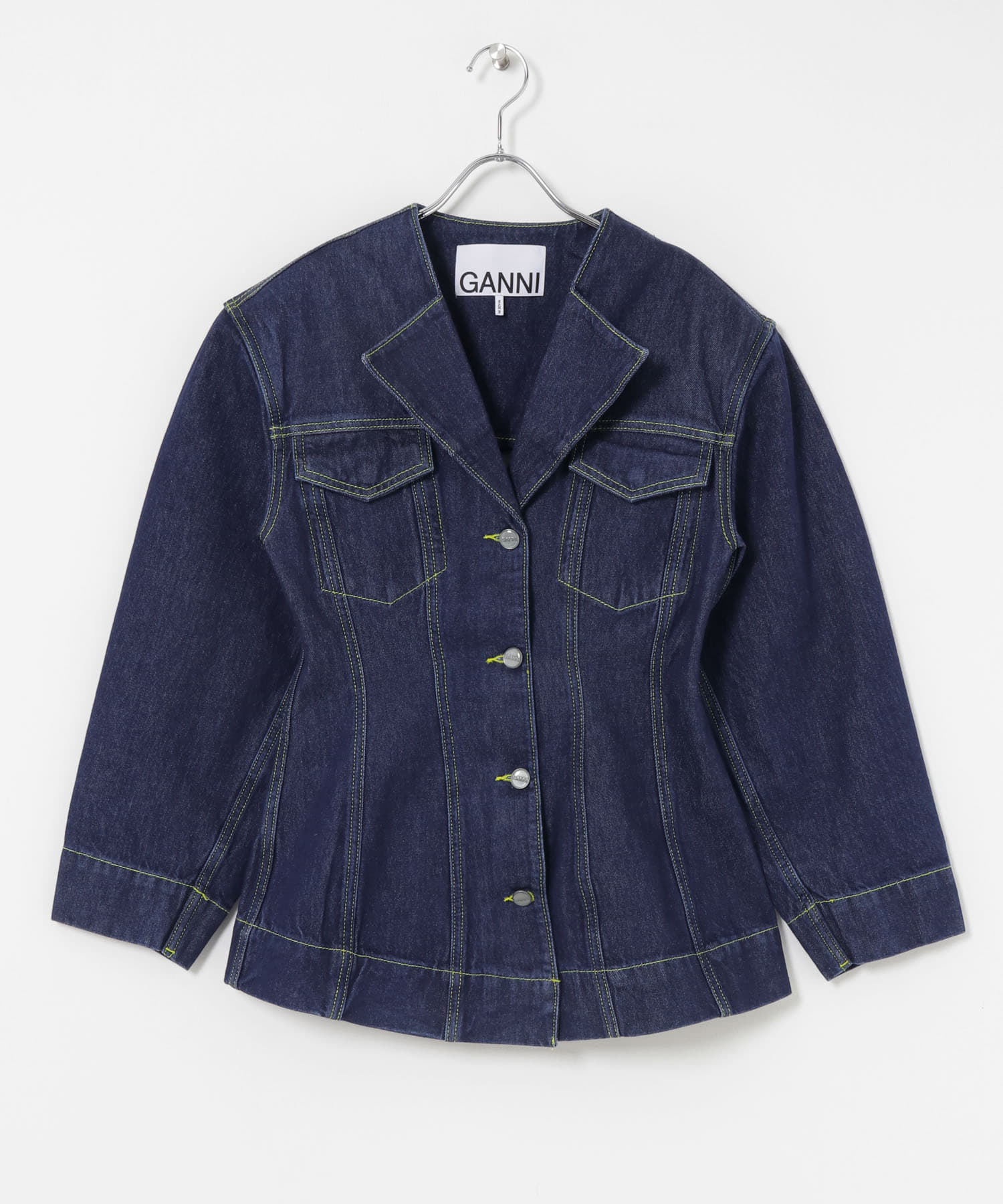 ※新品未使用※GANNI Rinse Denim Fitted Blazer