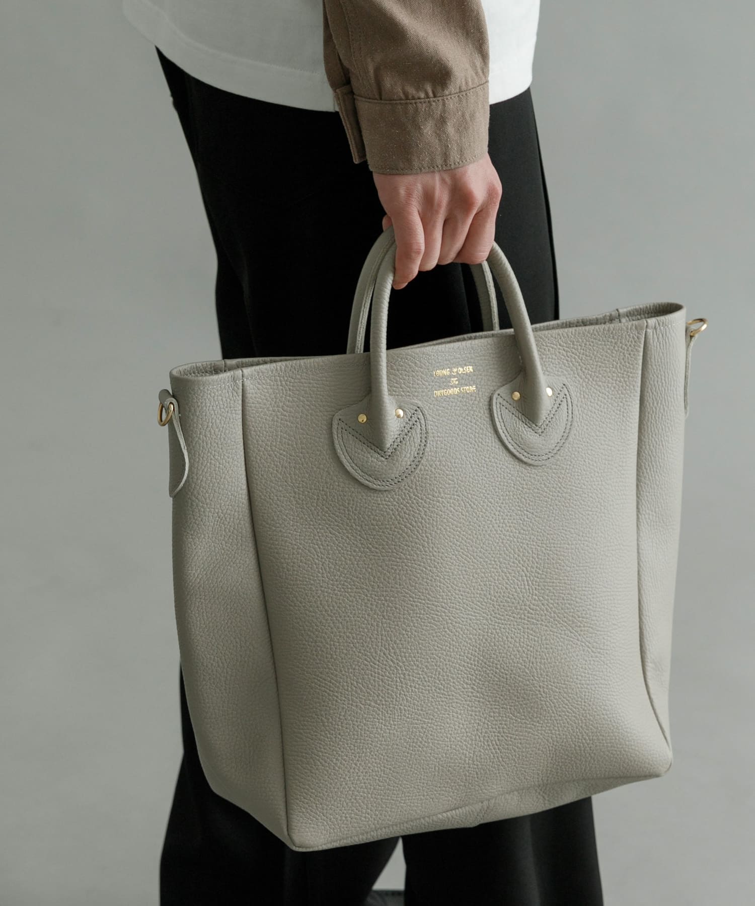 YOUNG&OLSEN EMBOSSED LEATHER TOTE M[YO2301GD005UM34]｜URBAN