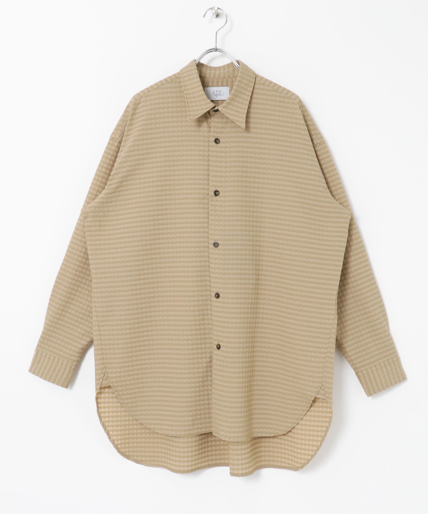 URU CRAFT CHECK POLY - LONG-SLEEVE SHIRTS[23SCCP02-UM34]｜URBAN 