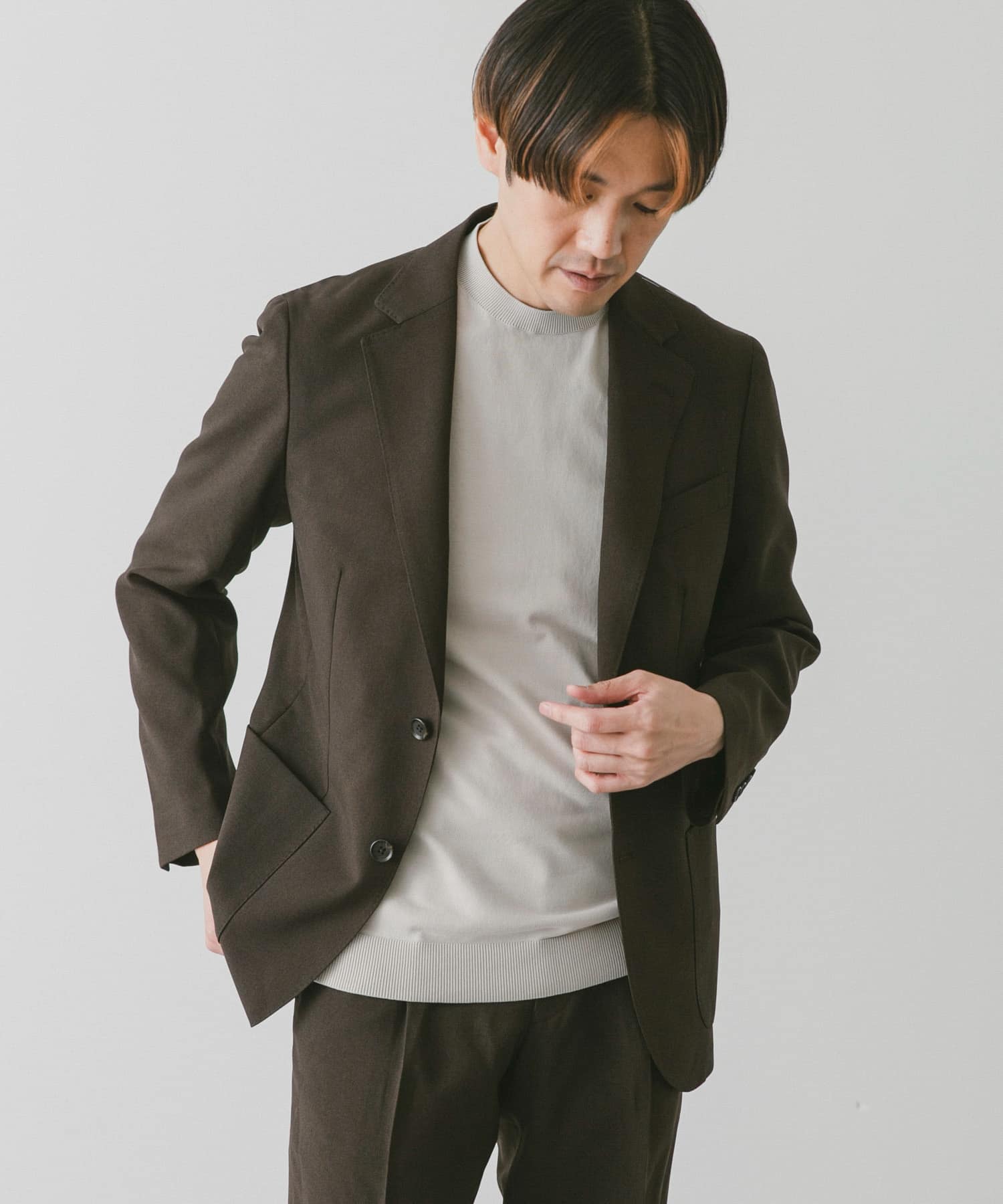 イージーケア』LIFE STYLE TAILOR 2WAYストレッチトロピカルジャケット