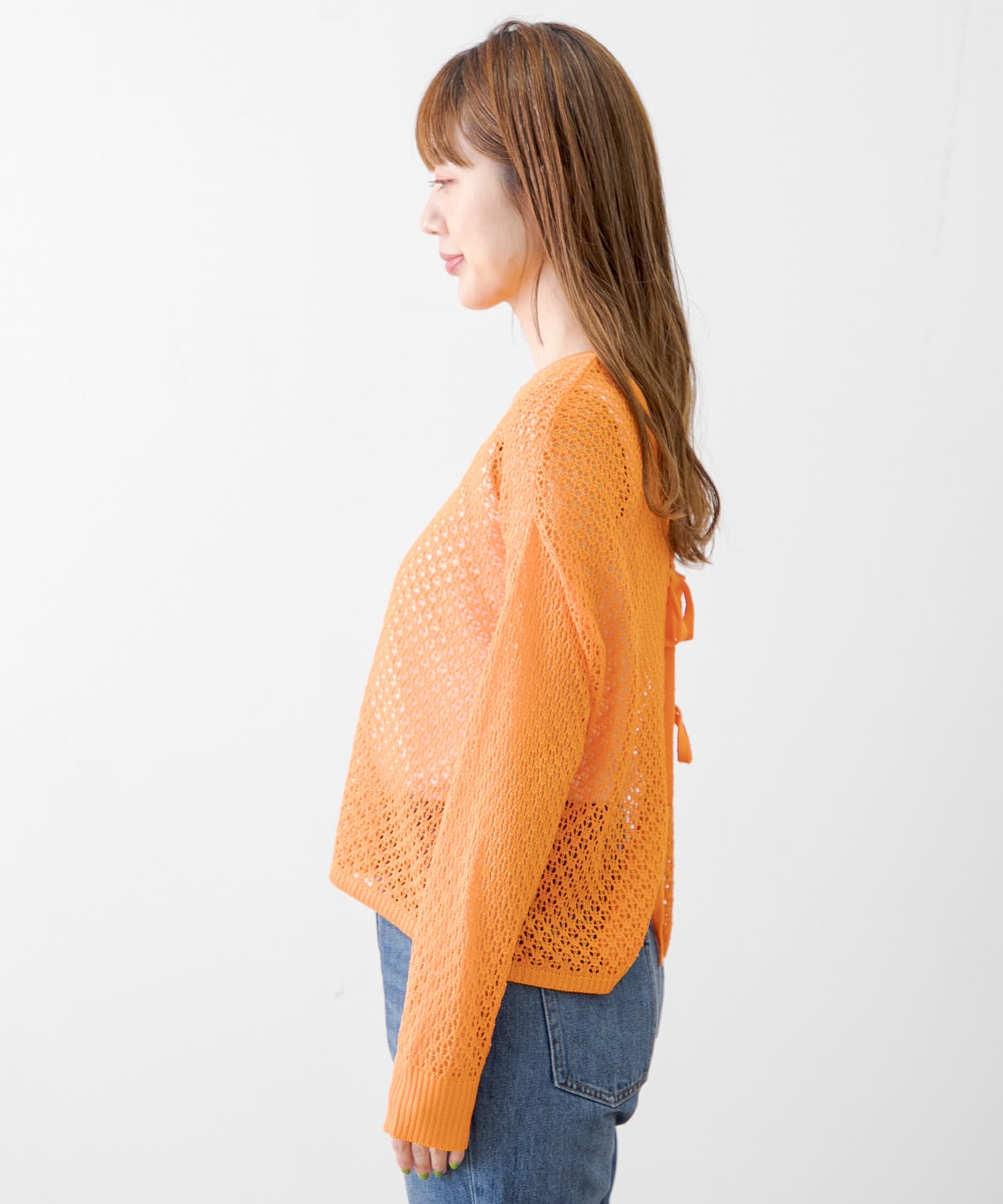 2WAYメッシュリボンニットカーディガン[LA35-22R011]｜URBAN RESEARCH 