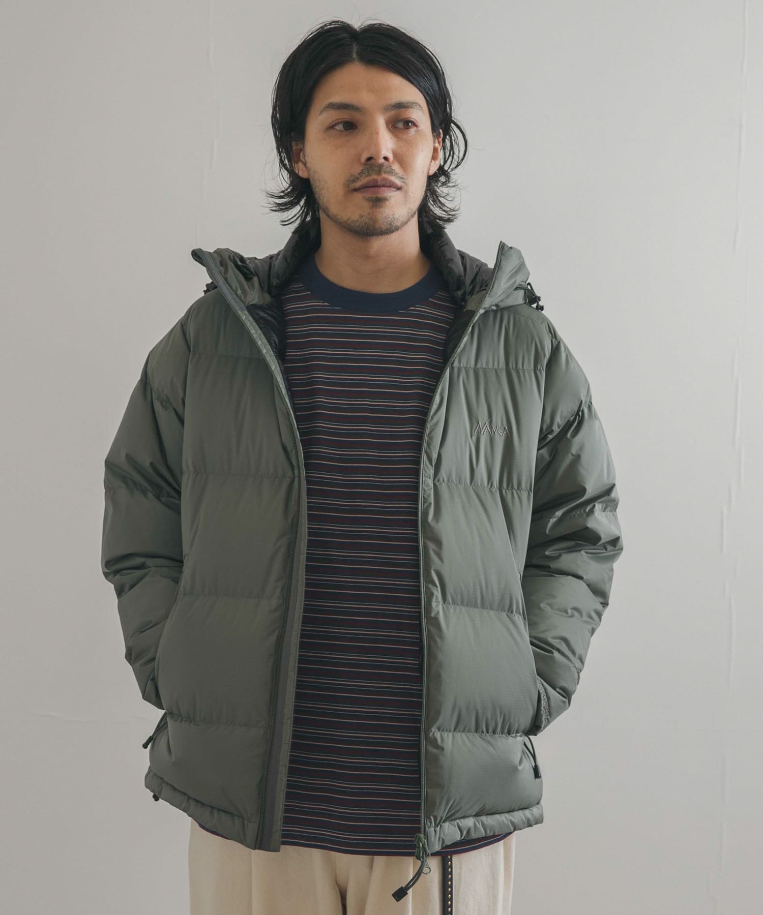 NANGA ×アーバンリサーチ DOORS インナーダウン Olive サイズL