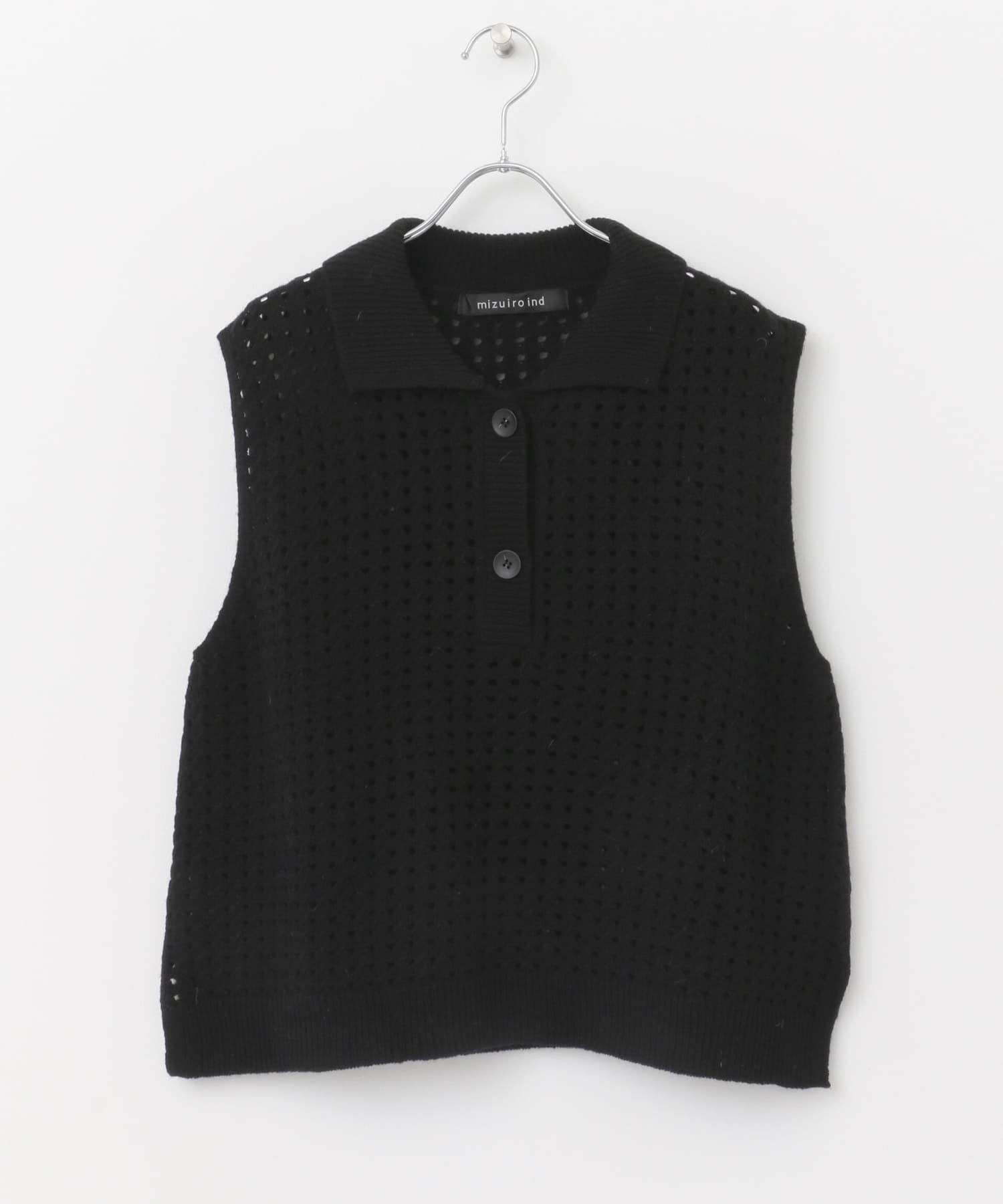 mizuiro ind short vest with collar[3-220029-DW37]｜URBAN RESEARCH