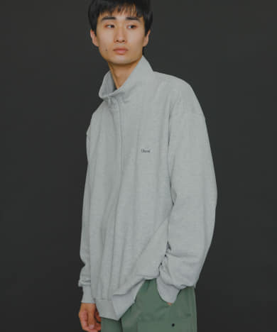 『ユニセックス』Uiscel　ヘビーウエイトハーフZIPスウェットシャツ