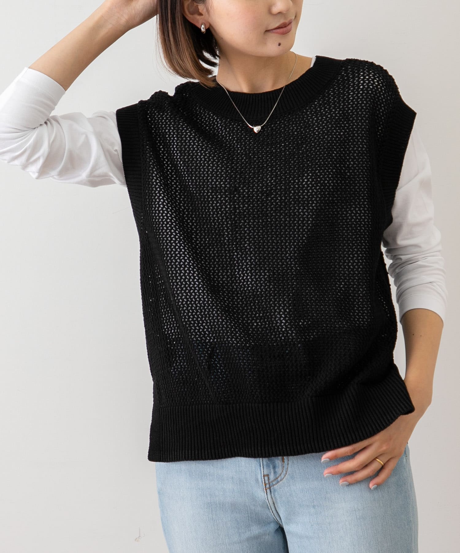 パッチワーク2WAYメッシュニットベスト[LA36-22T501]｜URBAN RESEARCH ...
