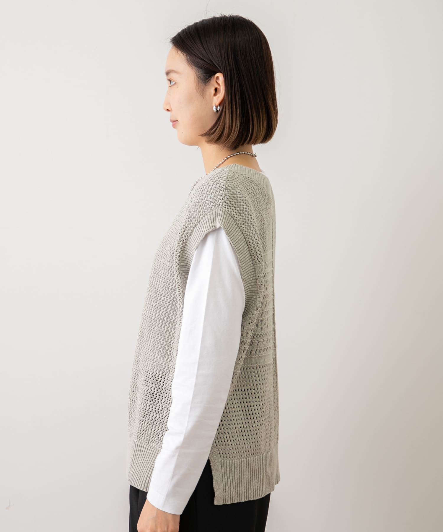 パッチワーク2WAYメッシュニットベスト[LA36-22T501]｜URBAN RESEARCH