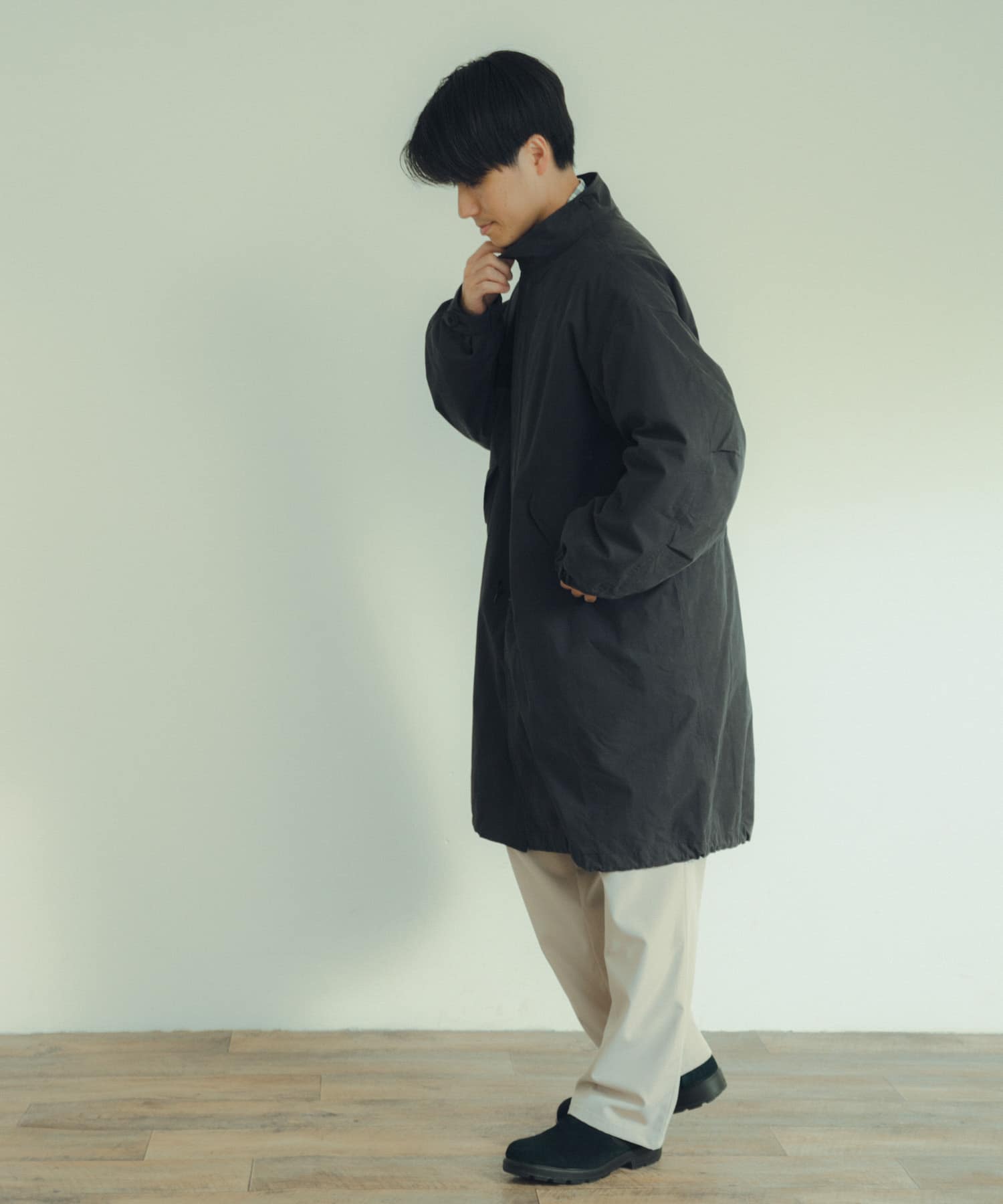 中綿ライナー付 フードレスモッズコート[IT37-17C013]｜URBAN RESEARCH