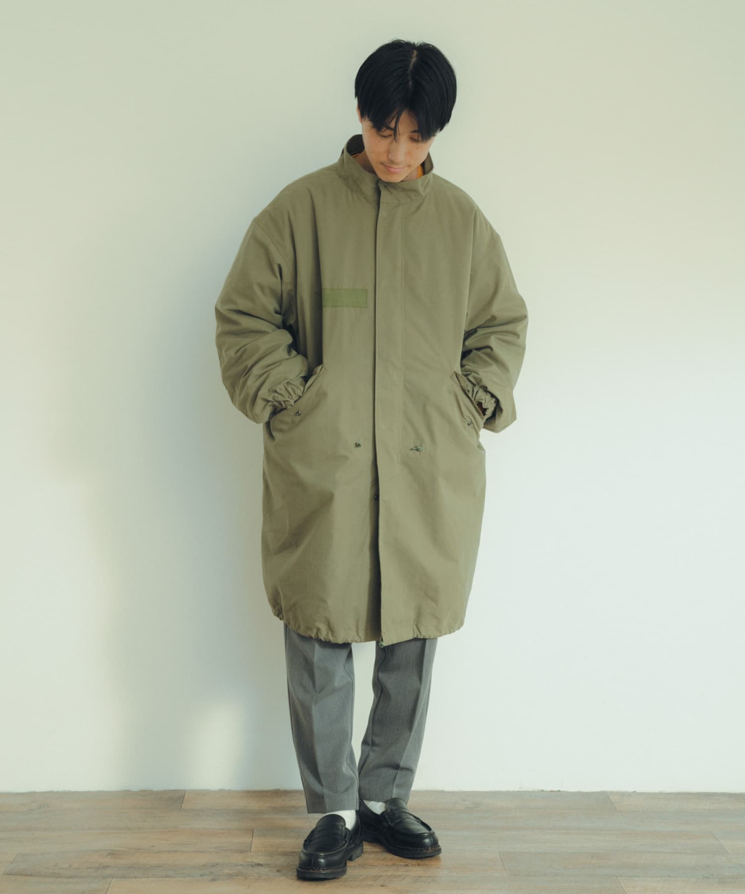 中綿ライナー付 フードレスモッズコート[IT37-17C013]｜URBAN RESEARCH 
