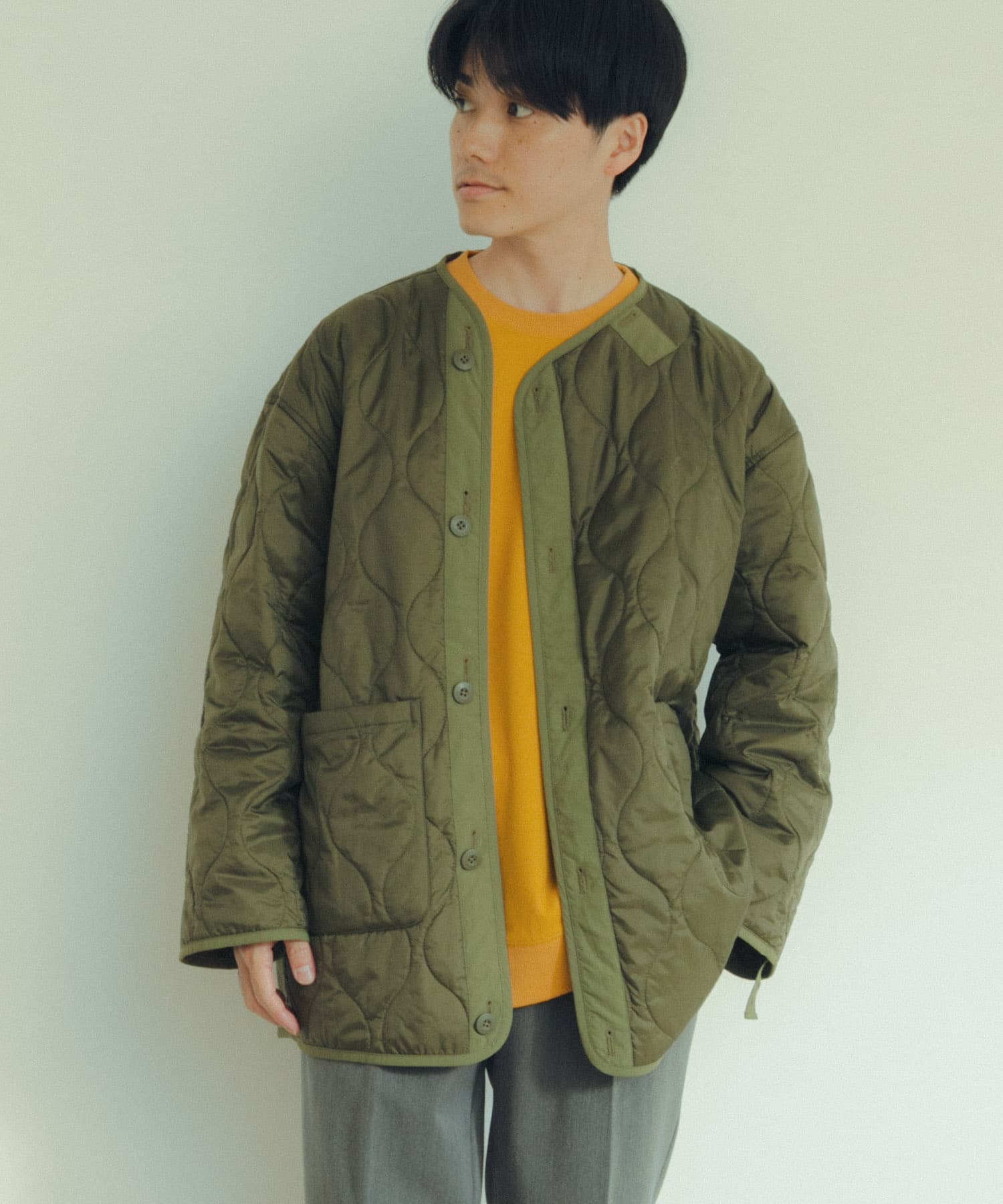 中綿ライナー付 フードレスモッズコート[IT37-17C013]｜URBAN RESEARCH