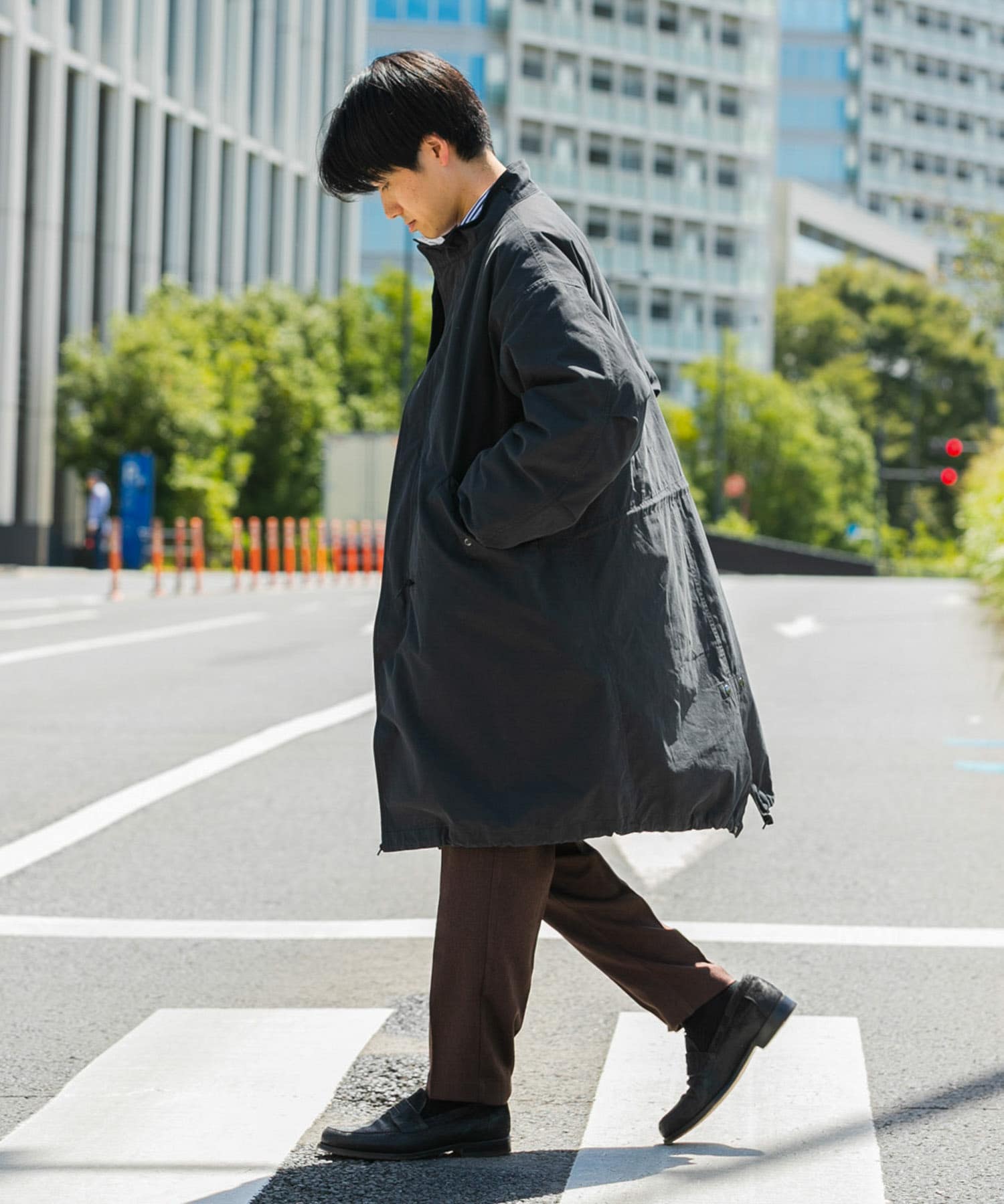 中綿ライナー付 フードレスモッズコート[IT37-17C013]｜URBAN RESEARCH