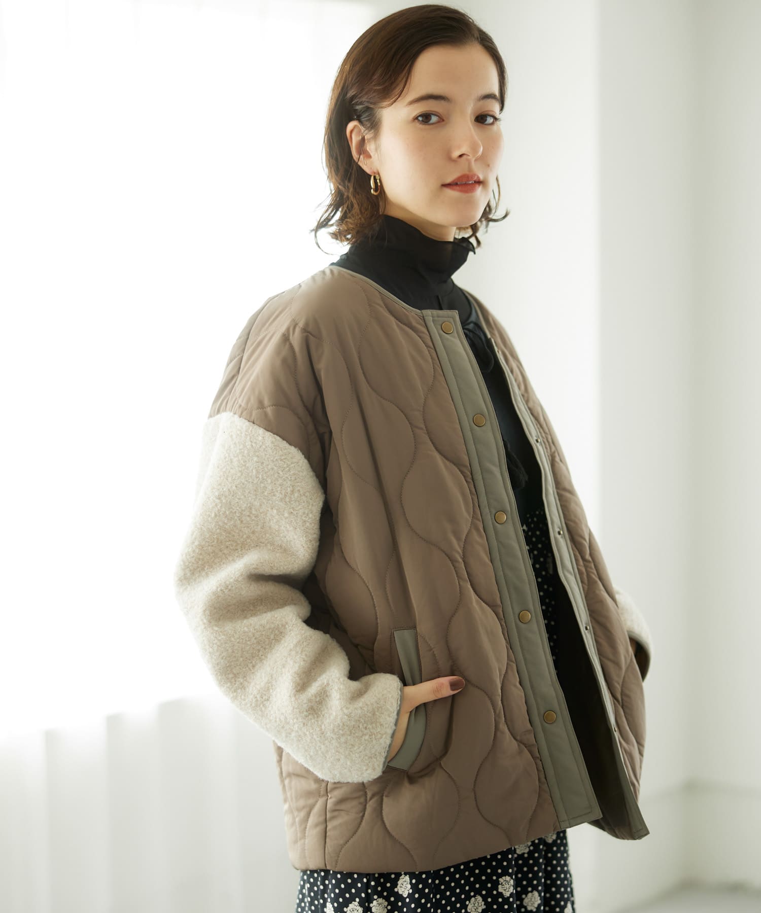 キルティング切替えショートブルゾン[LA37-27R010]｜URBAN RESEARCH