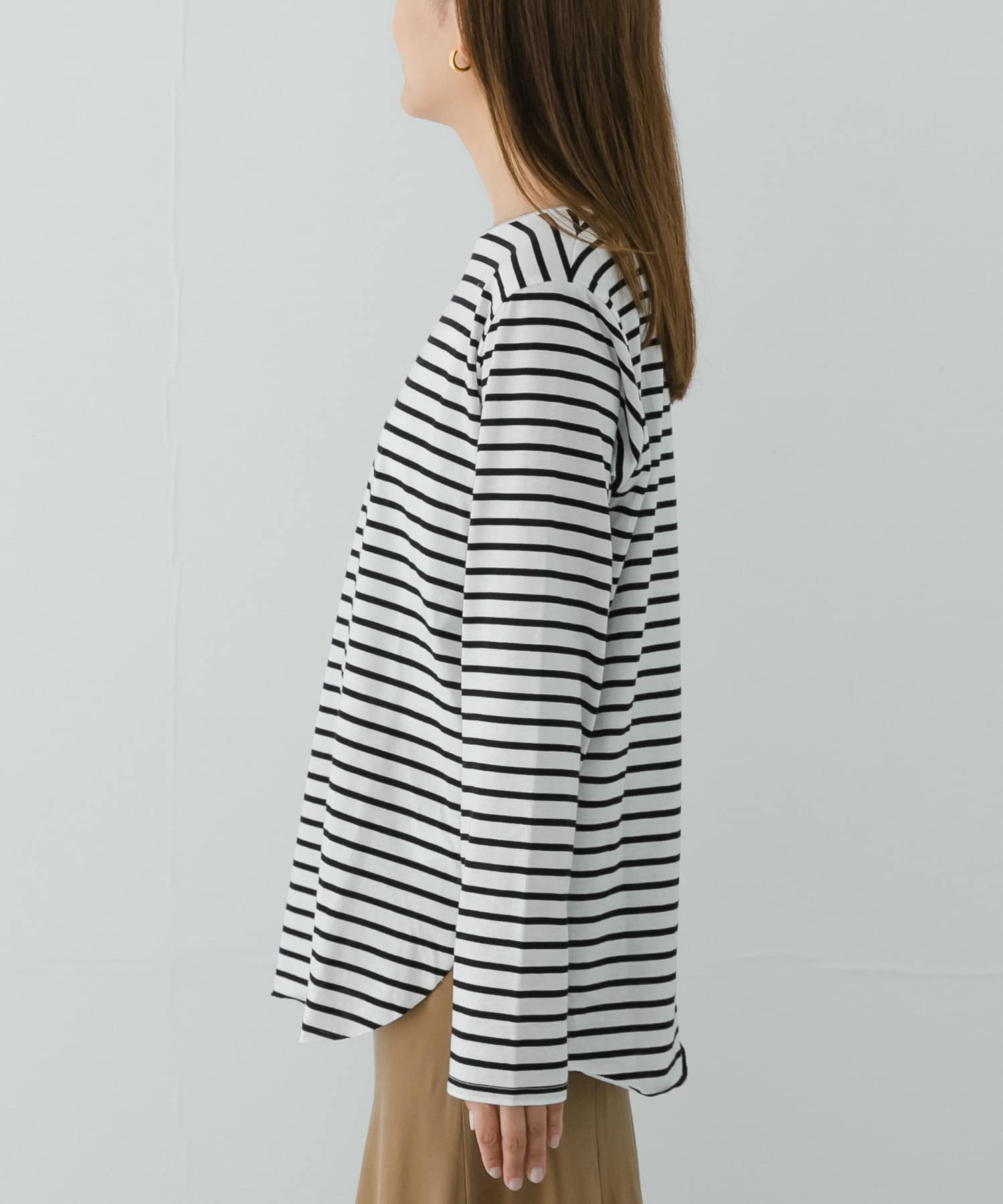 ALBINIオーガニックコットンロングスリーブTシャツ[UR37-21T010