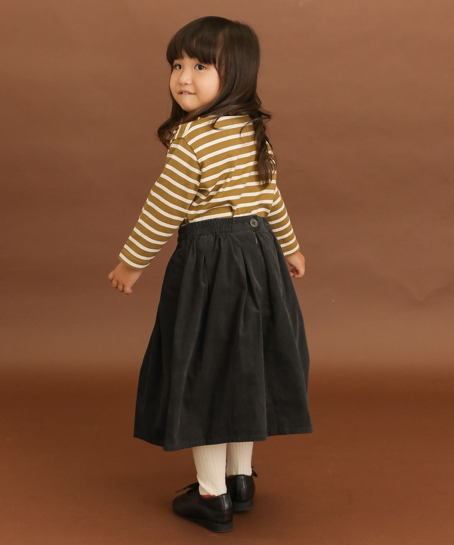 FORK&SPOON コーデュロイスカート(KIDS)∴[DF97-35V540]｜URBAN