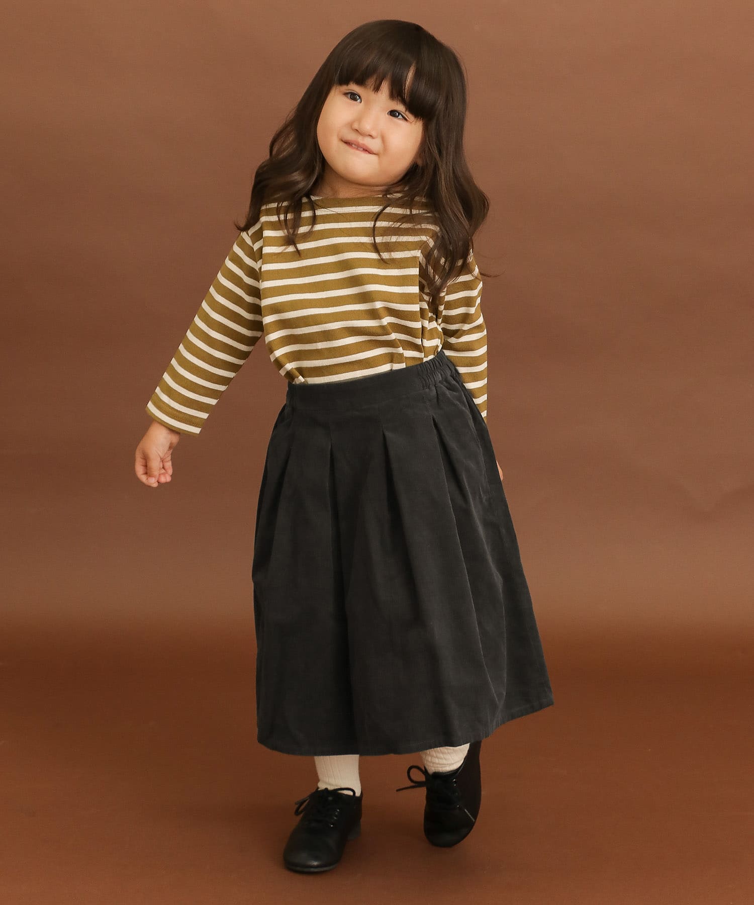 FORK&SPOON コーデュロイスカート(KIDS)∴[DF97-35V540]｜URBAN