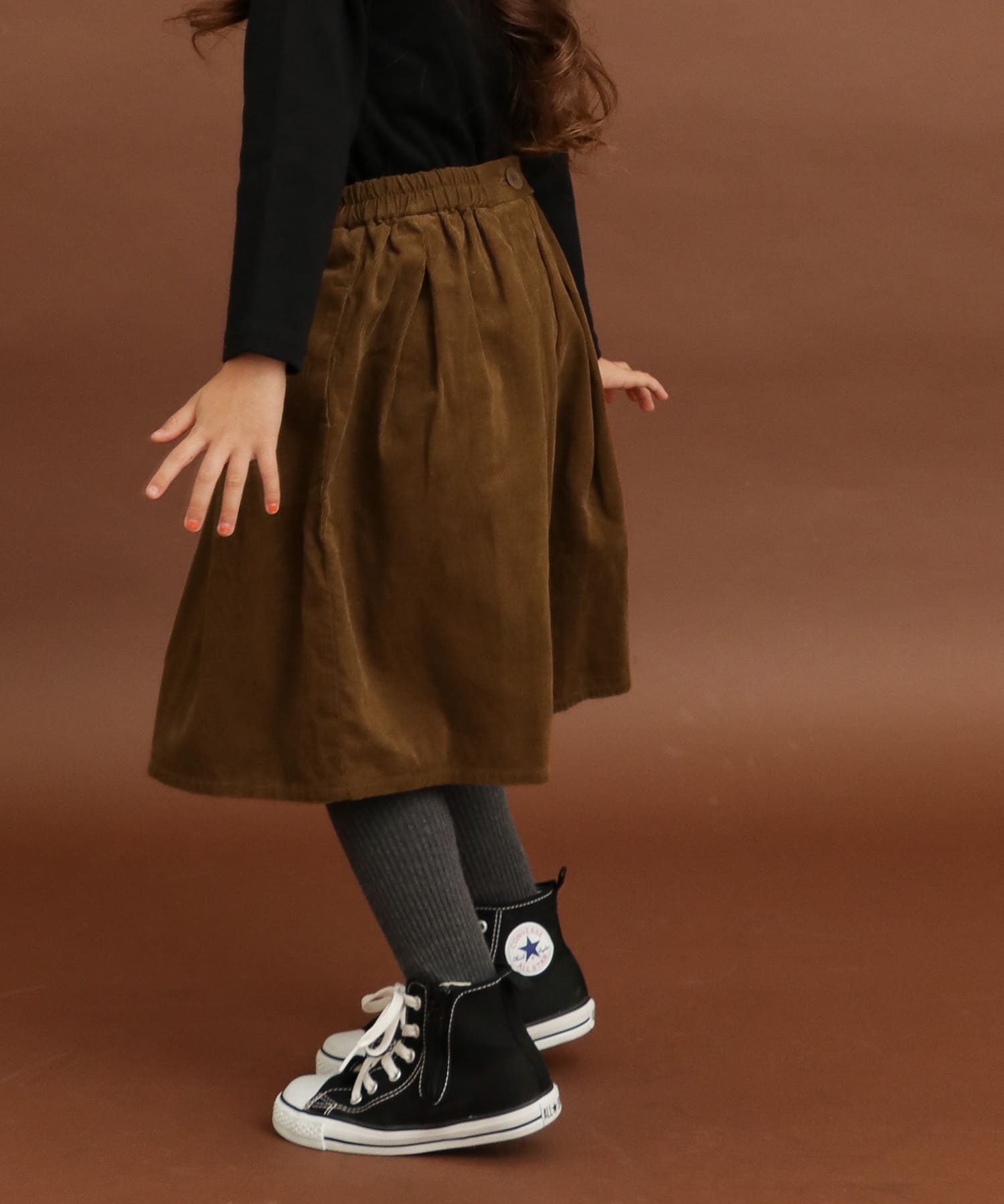 FORK&SPOON コーデュロイスカート(KIDS)∴[DF97-35V540]｜URBAN